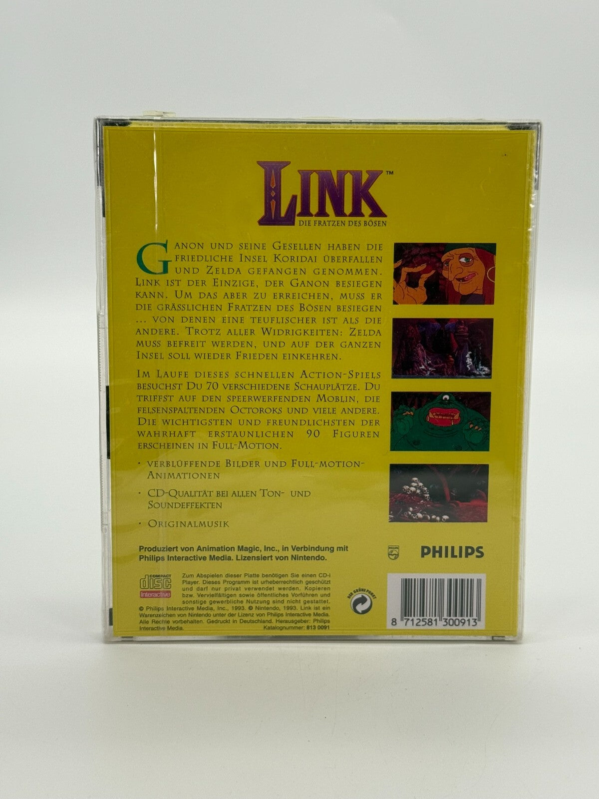 Lien Les Visages du Mal Zelda Philips CD-i Scellé d'usine Ultra Rare Neuf
