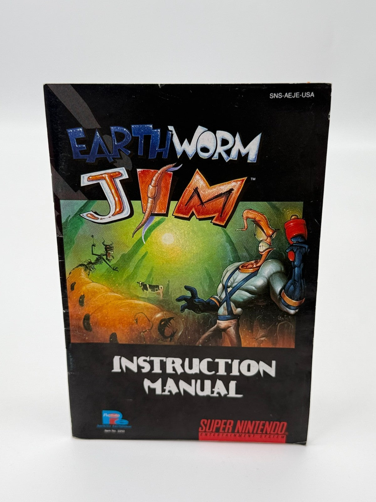 Earthworm Jim Super Nintendo SNES NTSC-U/C bon - très bon livret + cartouche