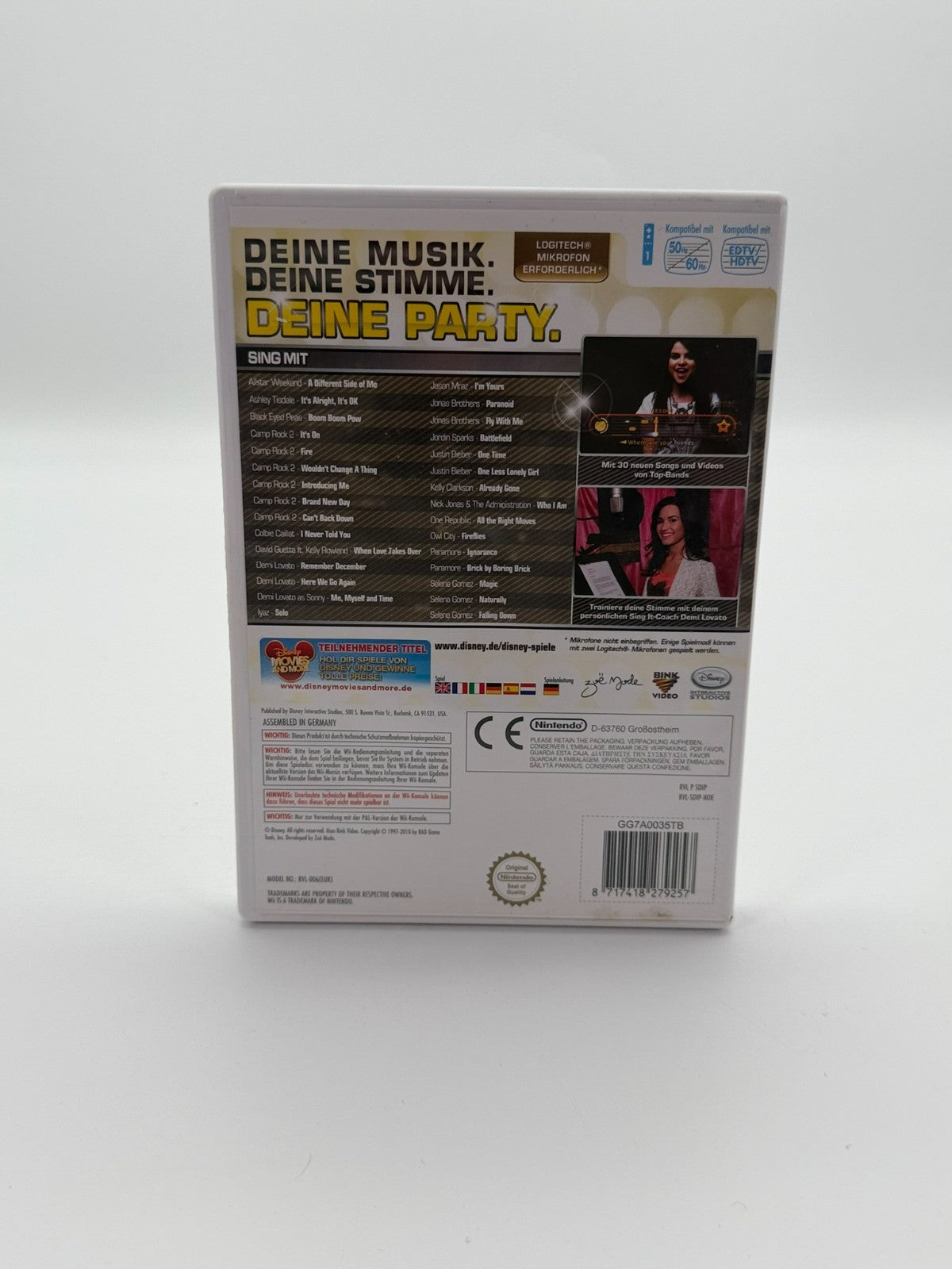 Disney Sing It Pop Party Nintendo Wii guter Zustand CIB OVP