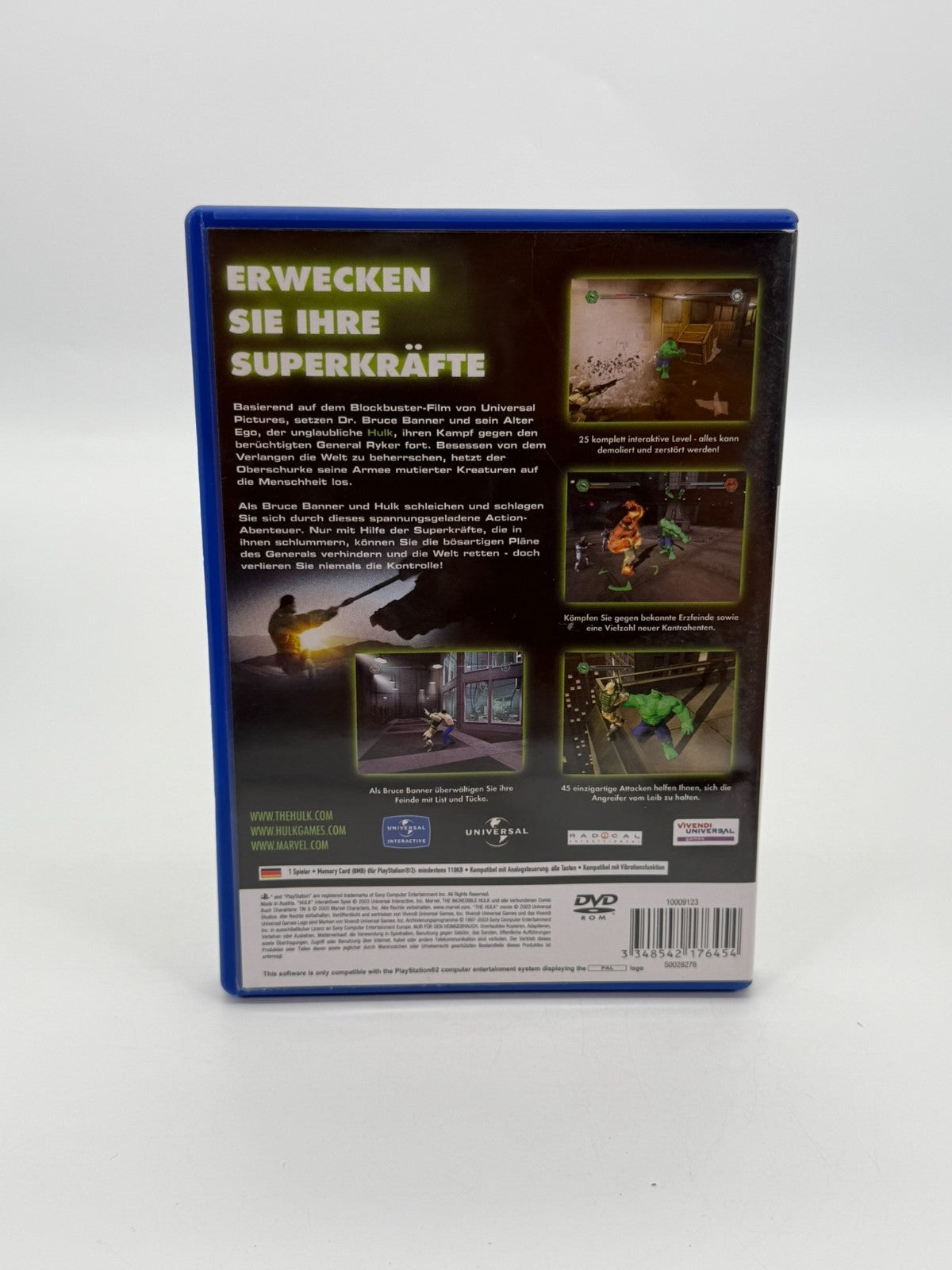The Hulk Sony Playstation 2 guter Zustand CIB OVP