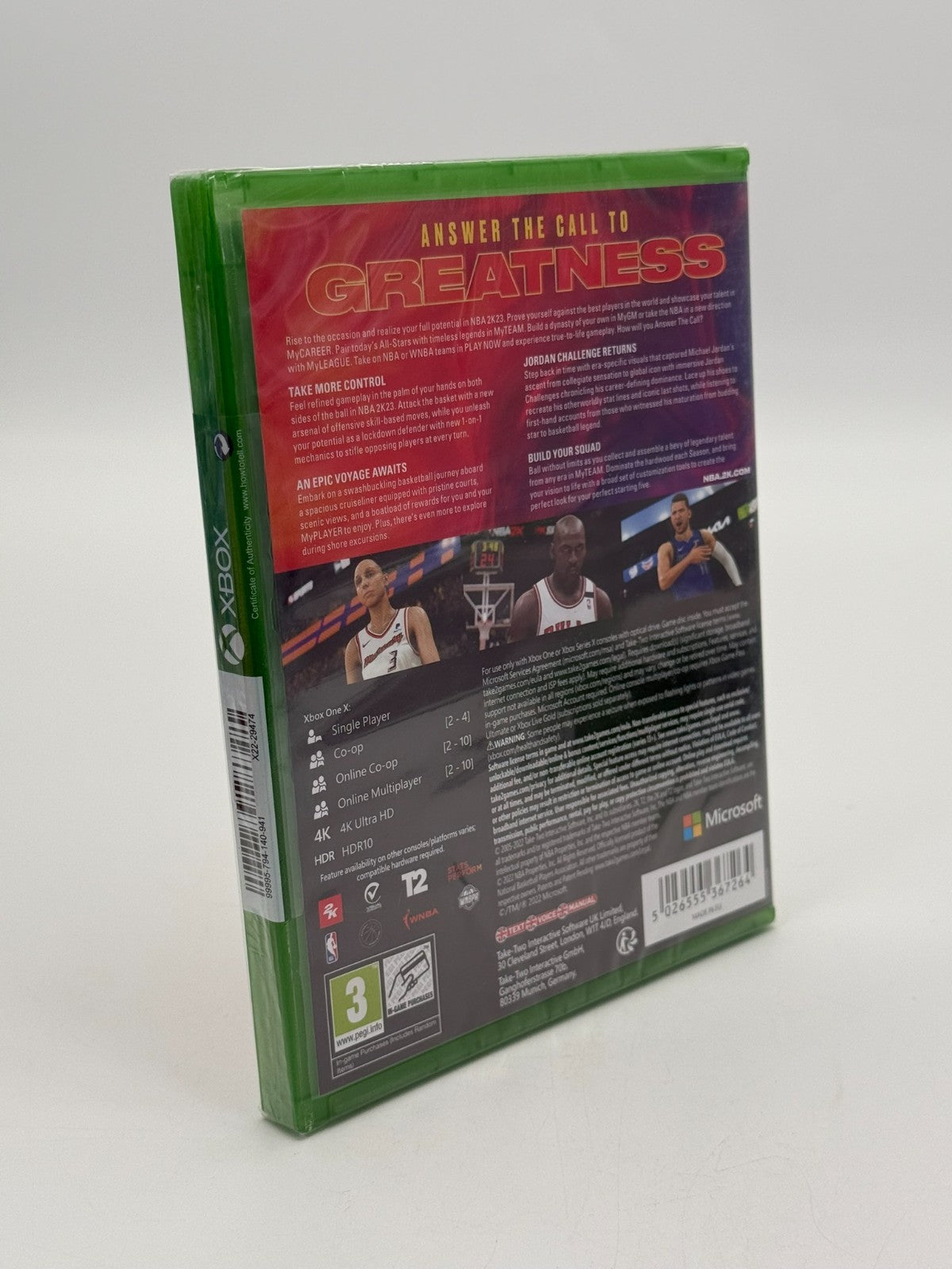 NBA 2K23 Microsoft XBox One Factory Sealed Original Packaging Complete In Box NEW