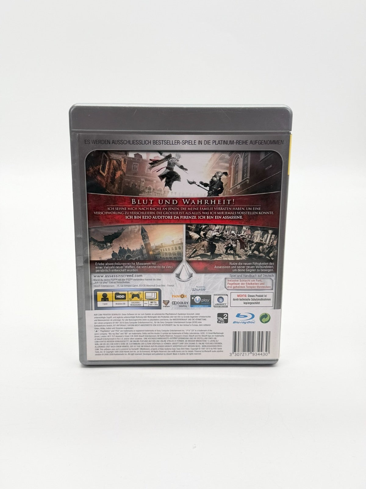 Assassins Creed II Sony Playstation 3 Very good condition CIB OVP
