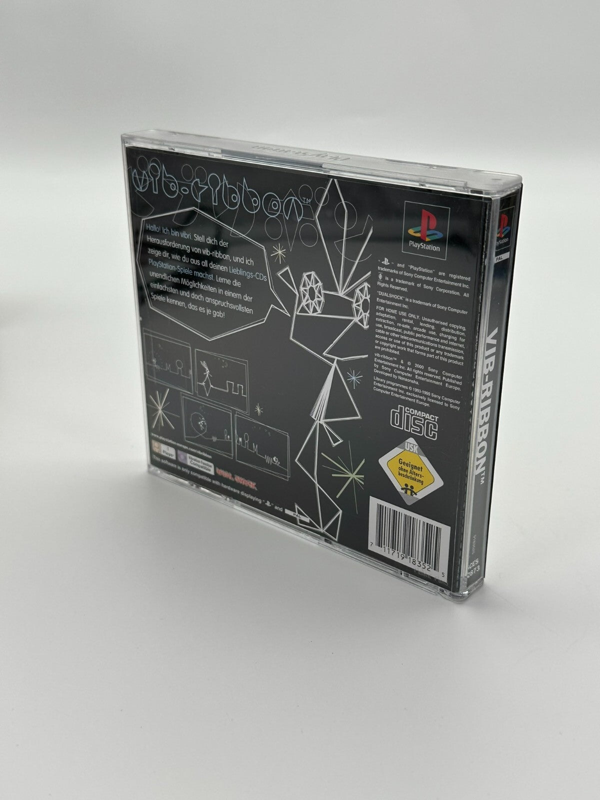 VIB Ribbon Sony Playstation 1 PS1 PSX PsOne Sammlerzustand Neuwertig Inkl Poster