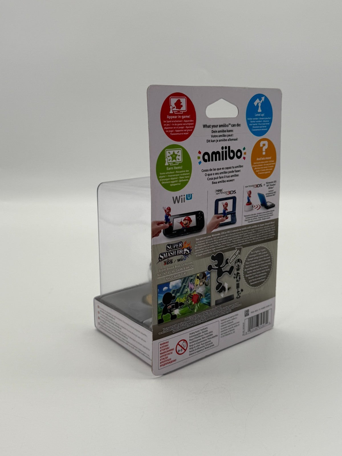 Super Smash Bros. Mr. Game & Watch Amiibo Scellé Neuf & Jamais Utilisé CIB OVP
