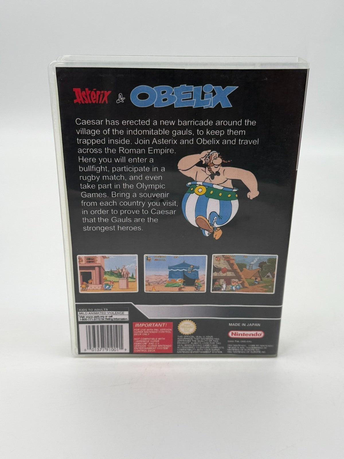 Asterix & Obelix Super Nintendo SNES PAL Good - Very Good Condition
