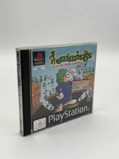 Lemmings & Oh No! More Lemmings Sony Playstation 1 bon état CIB OVP
