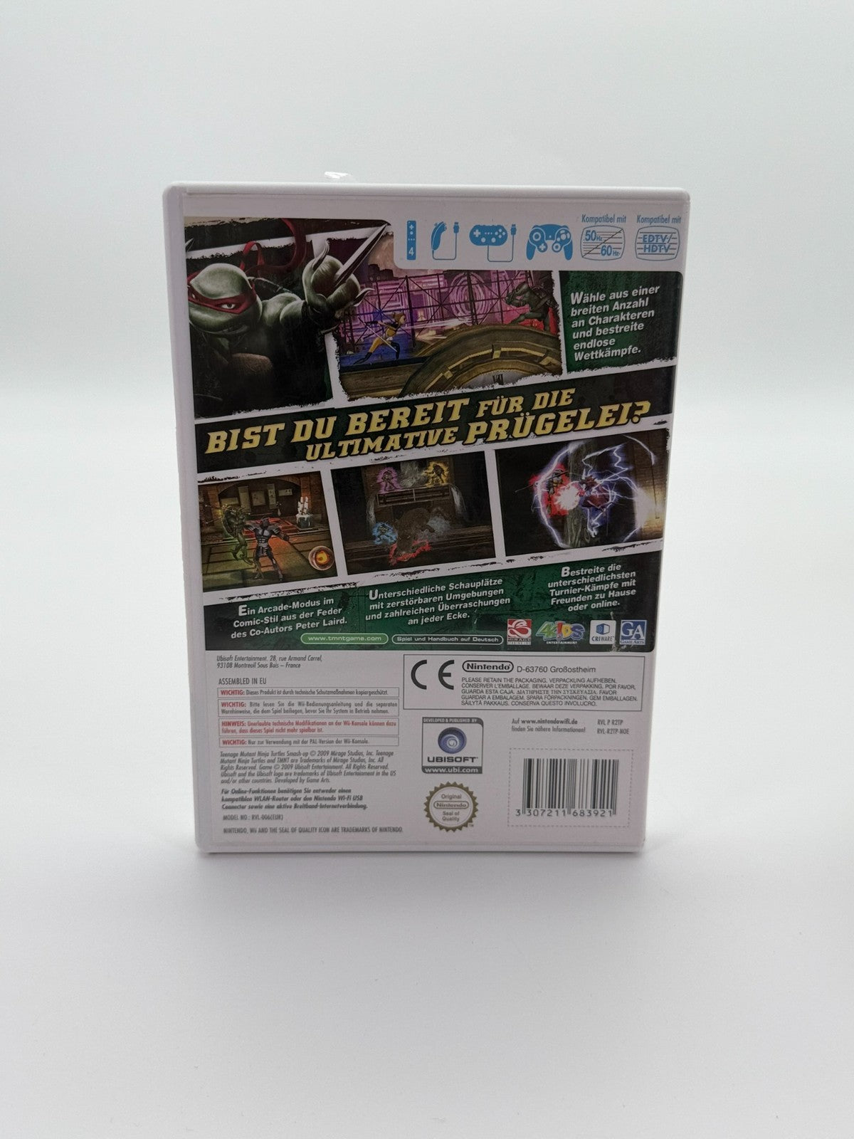 Teenage Mutant Ninja Turtles Smash-Up Nintendo Wii Sehr guter Zustand CIB OVP