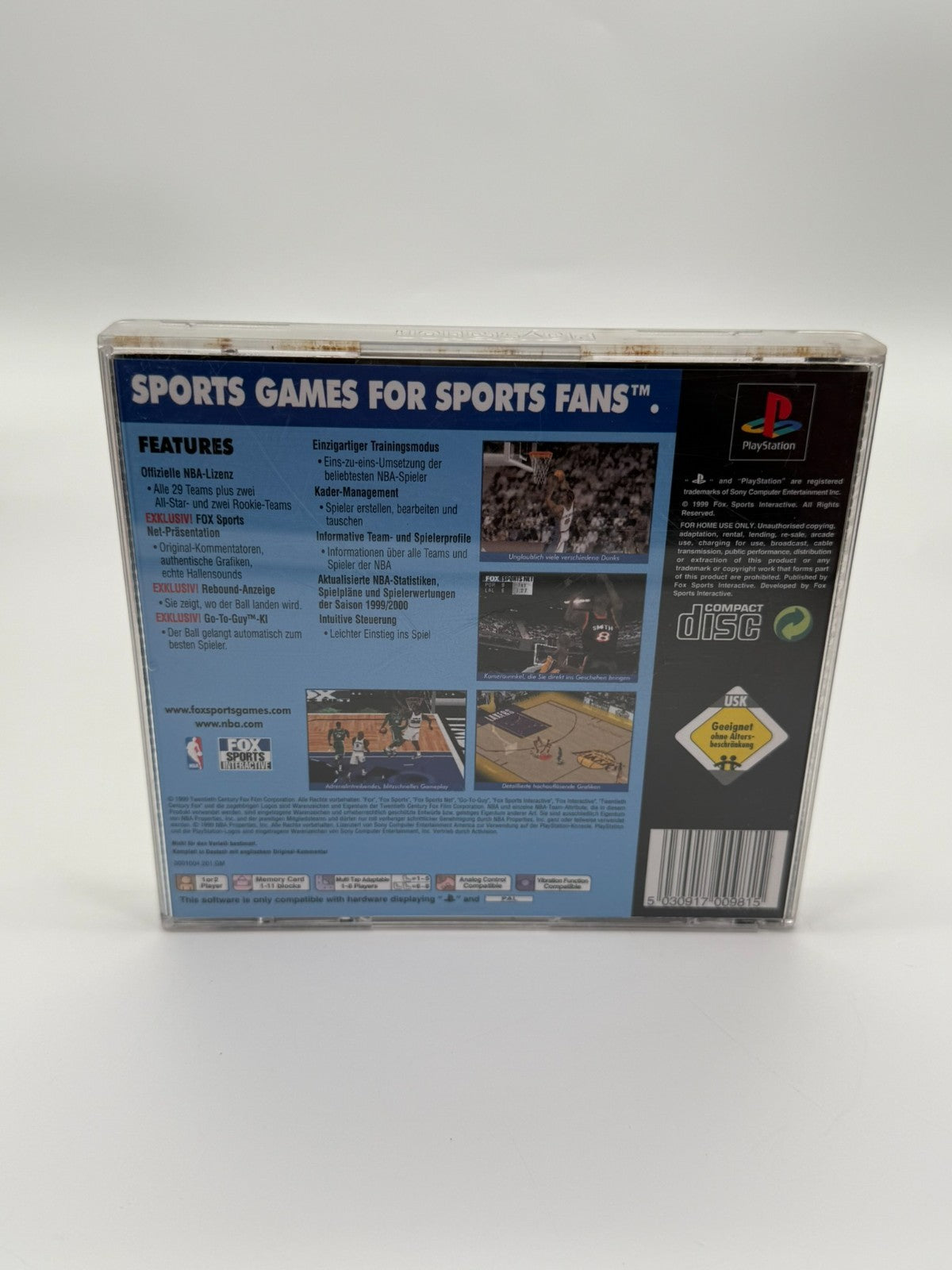NBA Basketball 2000 Sony Playstation 1 guter Zustand CIB OVP