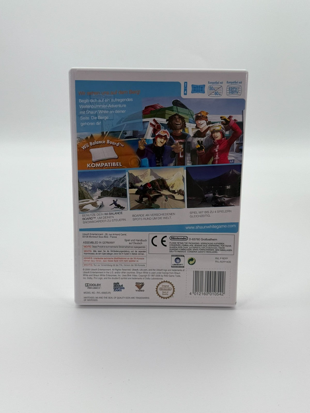Shaun White Snowboarding Road Trip Nintendo Wii Sehr guter Zustand CIB OVP