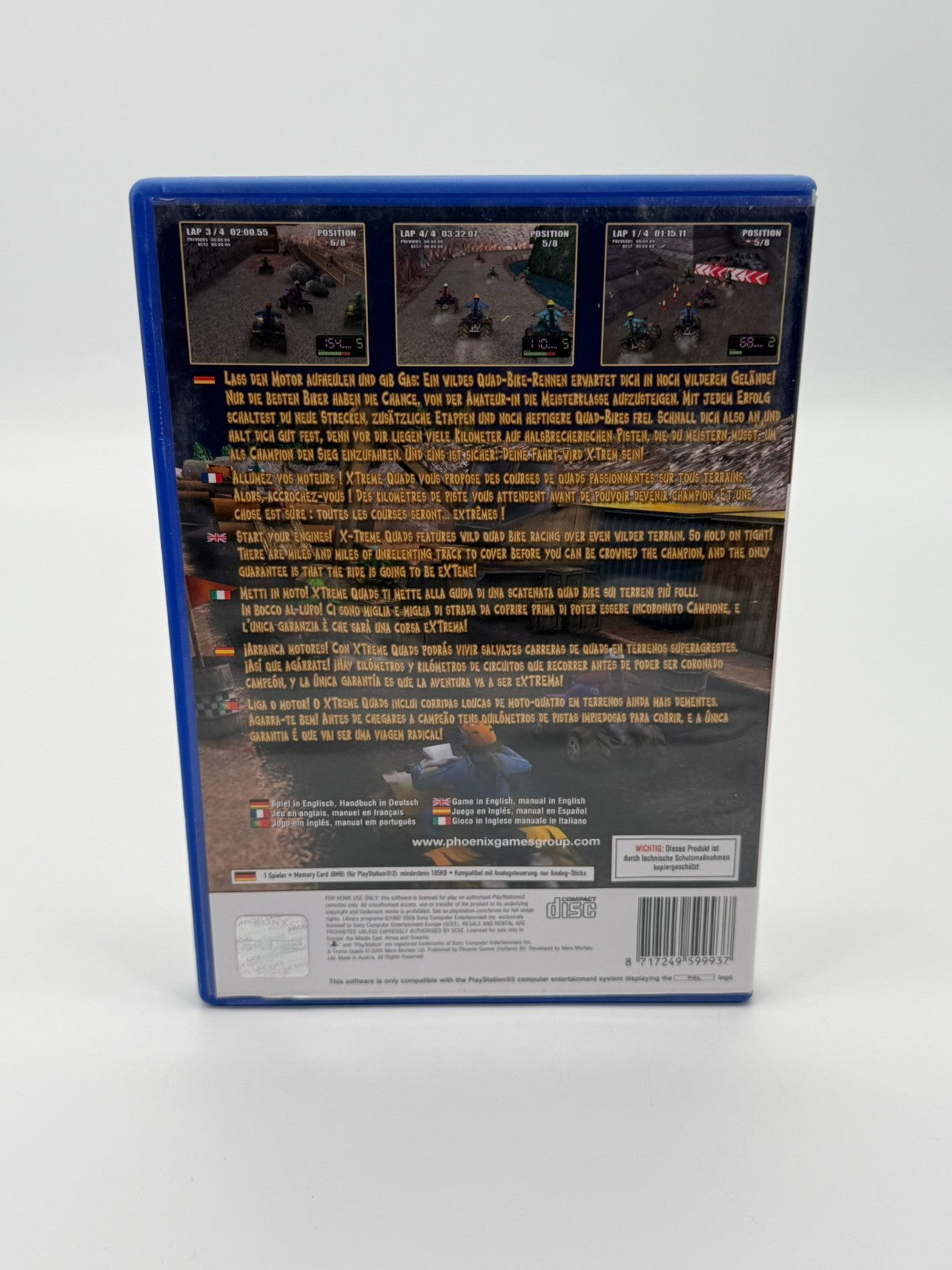 X-Treme Quads Sony Playstation 2 guter Zustand CIB OVP