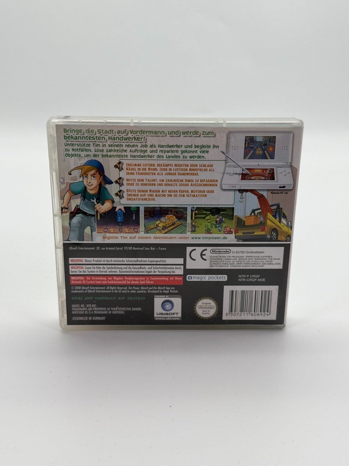 Tim Power Construction & Repair Nintendo DS good condition CIB OVP