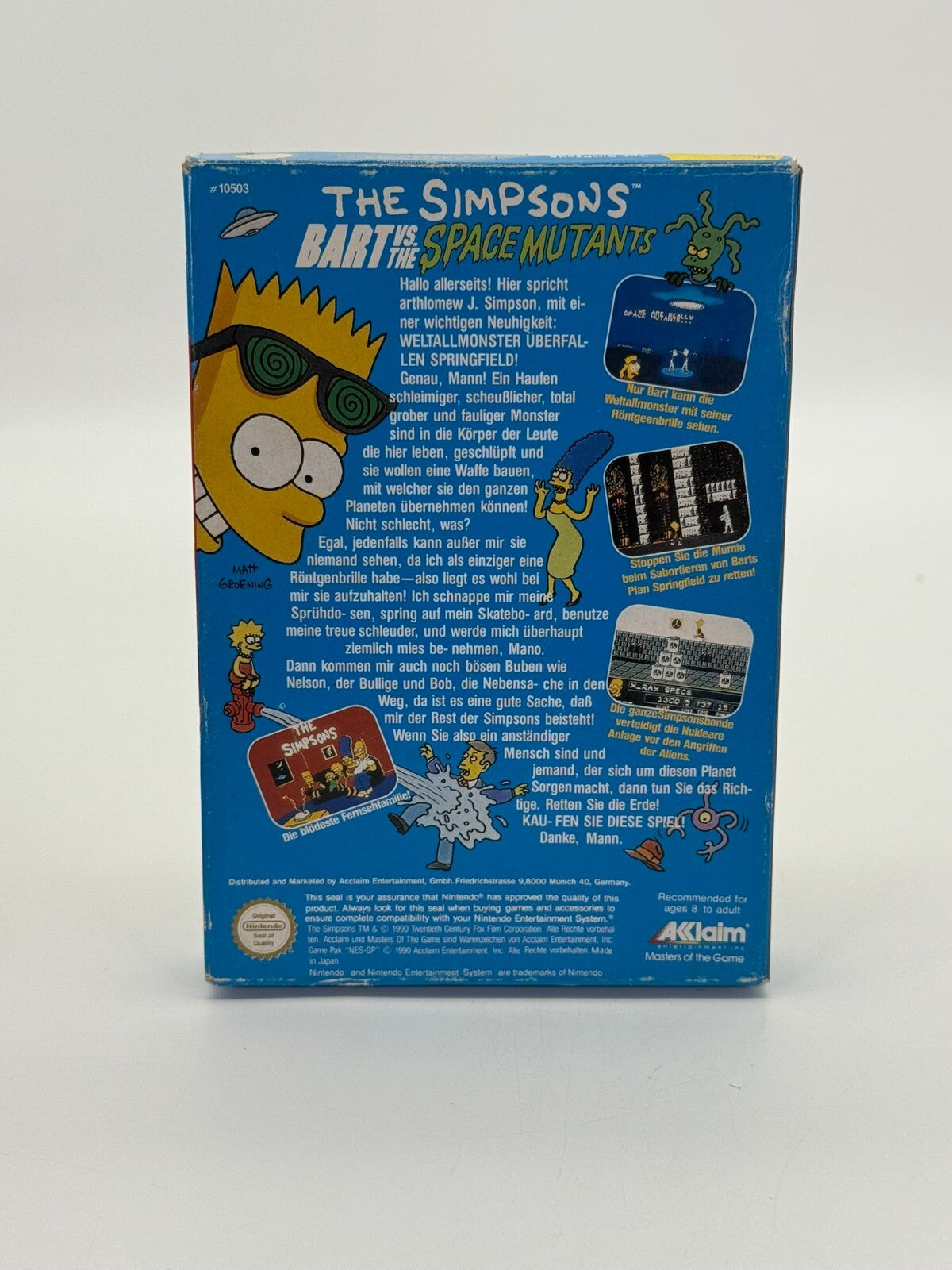 The Simpsons: Bart vs. The Space Mutants Nintendo NES Bon - Très bon CIB OVP