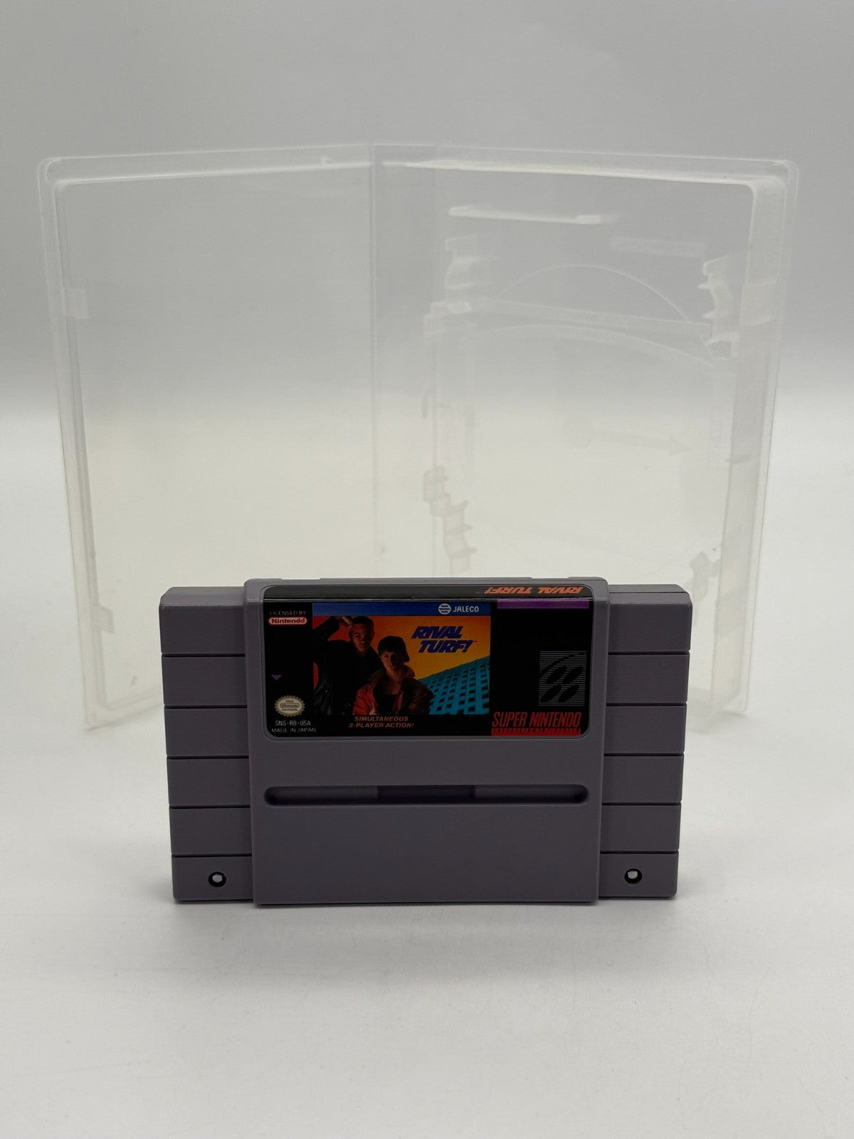 Rival Turf Super Nintendo SNES NTSC-U/C Good Condition Cartridge + Case