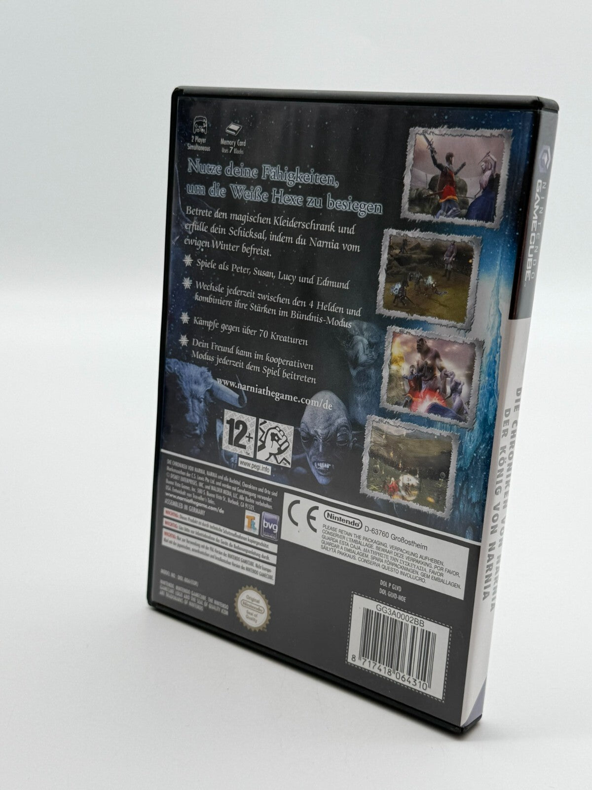 Les Chroniques de Narnia : le Lion, la Sorcière blanche et l'Armoire magique Nintendo Gamecube CIB OVP