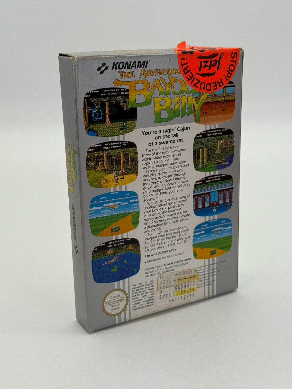 The Adventures of Bayou Billy Nintendo NES Très bon état - Comme neuf CIB OVP Rétro
