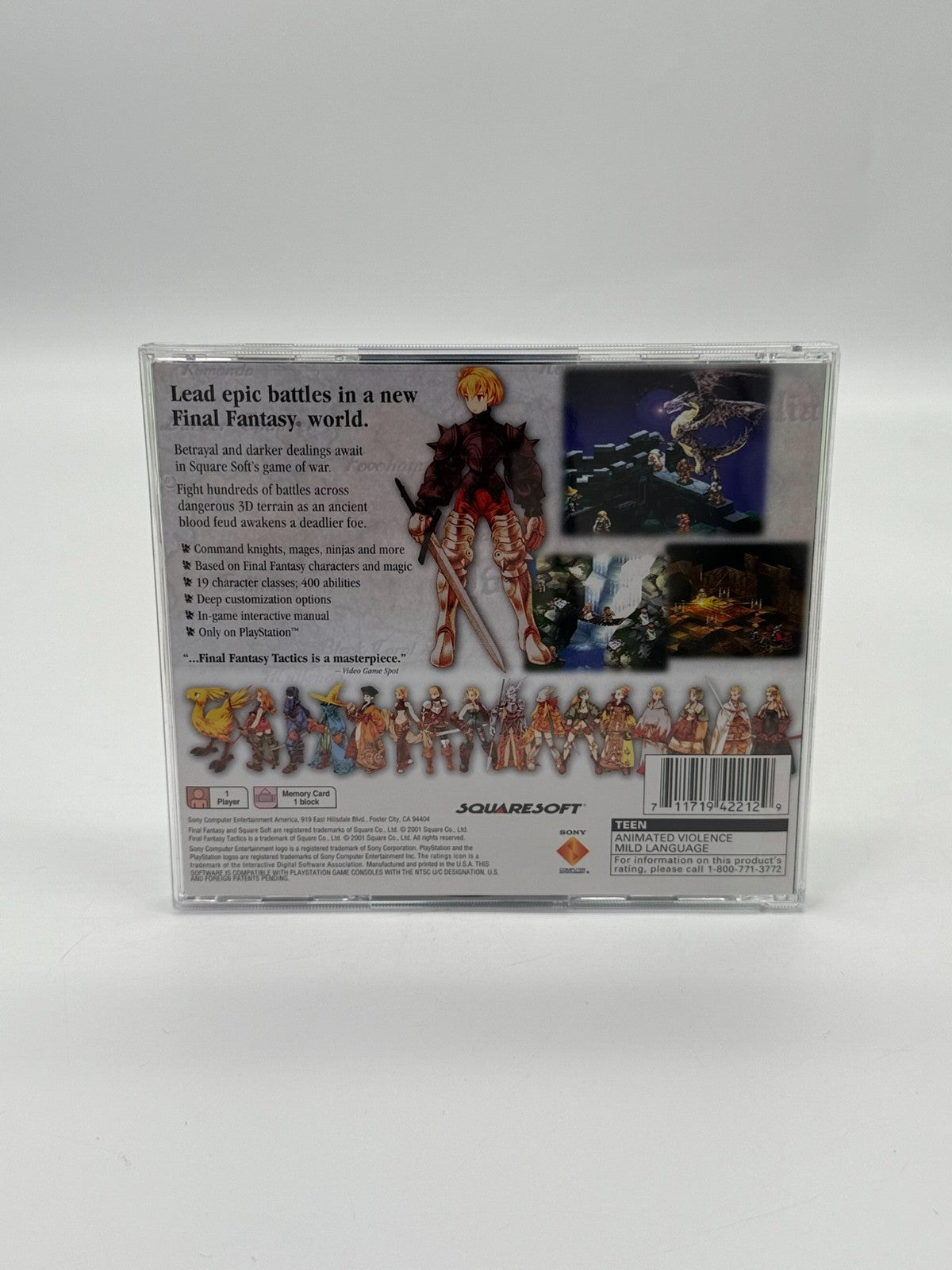 Final Fantasy Tactics Sony Playstation 1 NTSC-U/C Neuwertiger Zustand CIB OVP