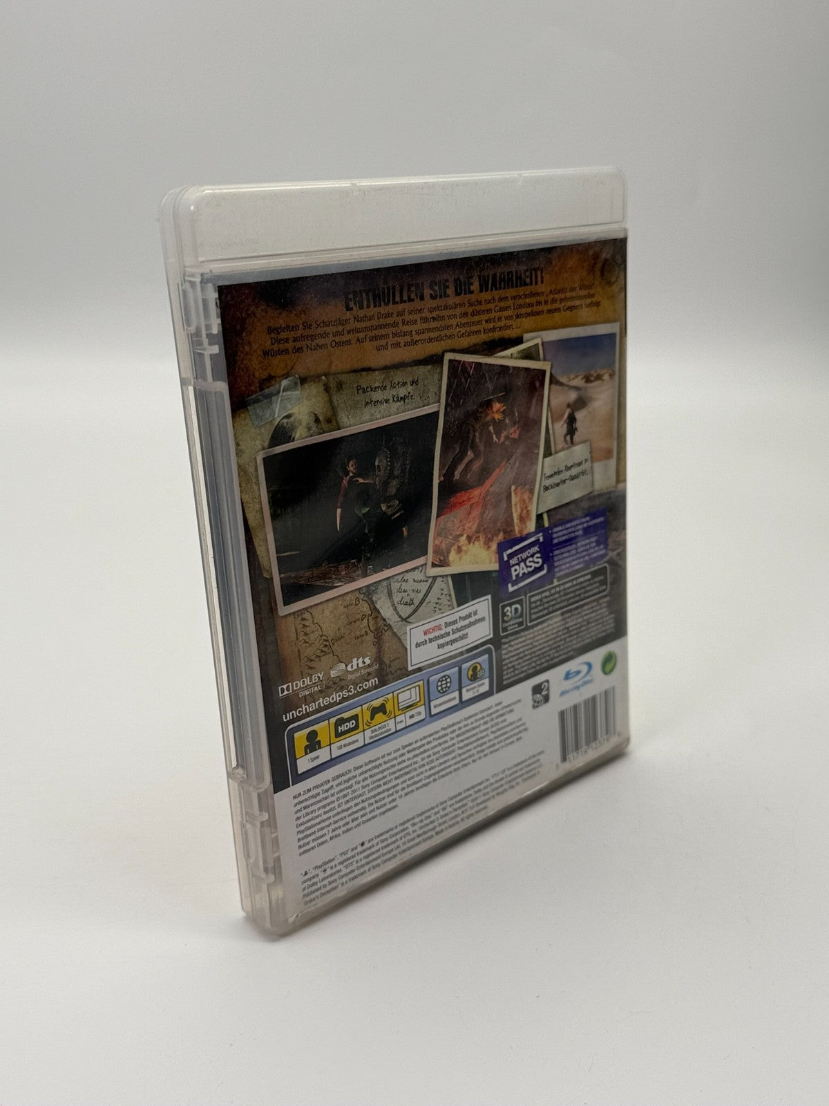 Uncharted 3 Drake's Deception Sony PlayStation 3 Good Condition CIB OVP