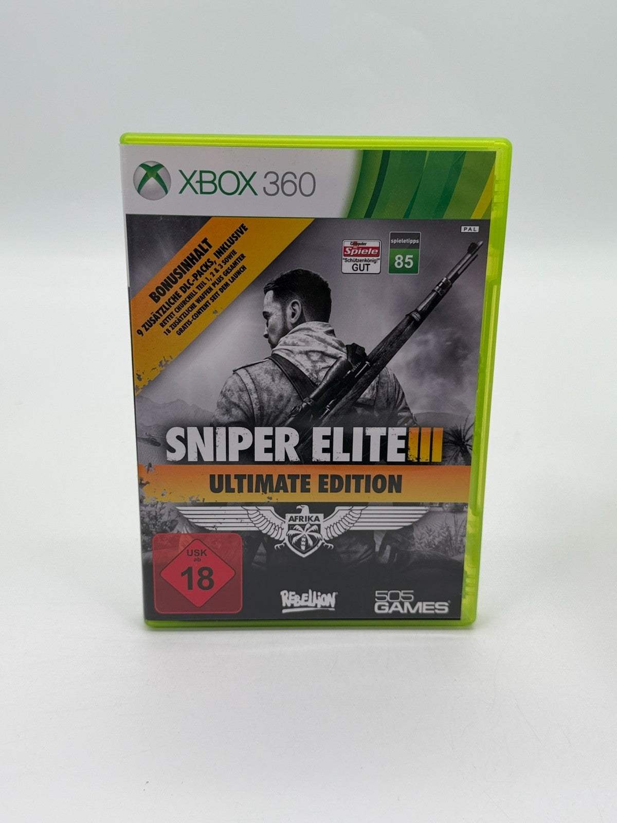 Sniper Elite III Ultimate Edition Microsoft Xbox 360 Good Condition CIB OVP