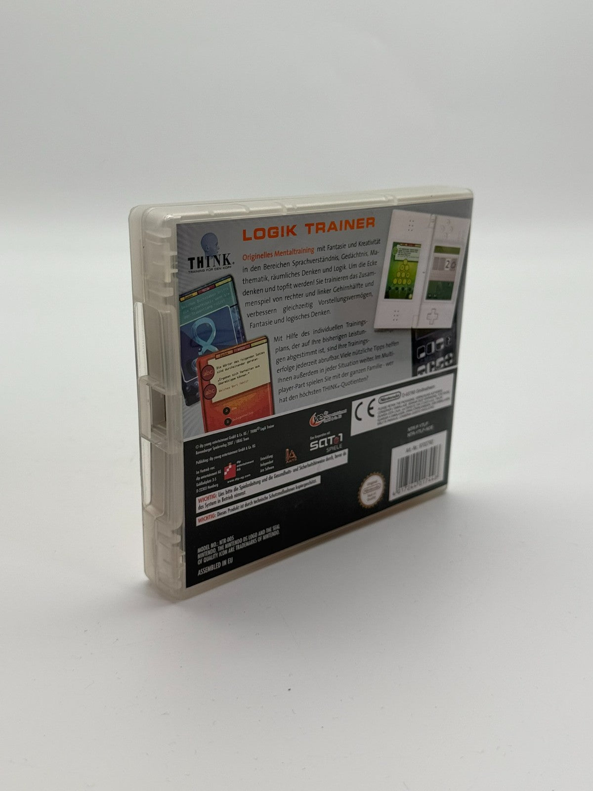 Think Training for your Brain Logic Trainer Nintendo DS good condition CIB OVP