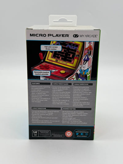 Mappy My Arcade Micro Player Rétro Arcade Scellé en Usine Neuf & Inutilisé