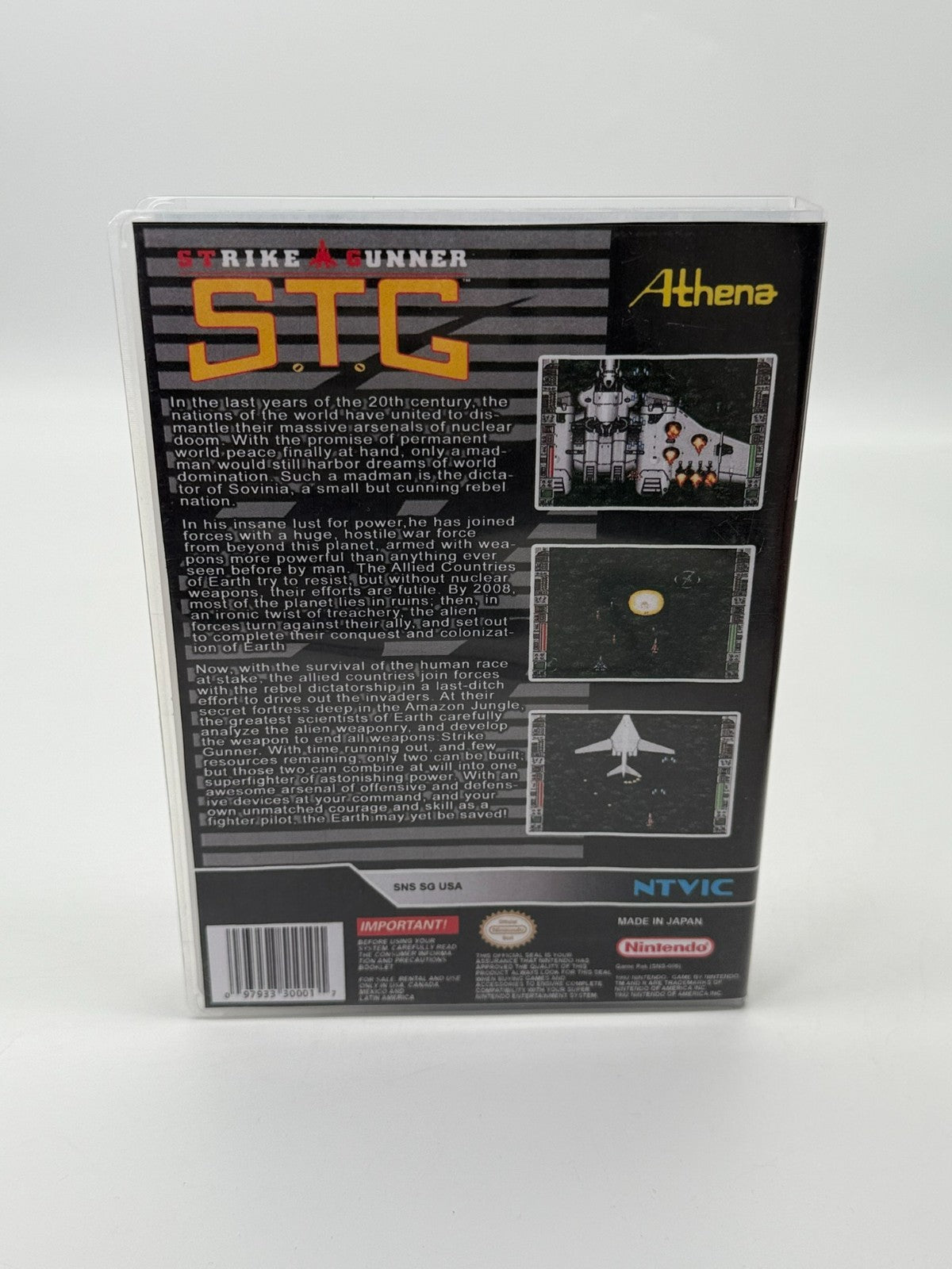 Strike Gunner S.T.G. Super Nintendo SNES NTSC-U/C Good - Very Good + Manual