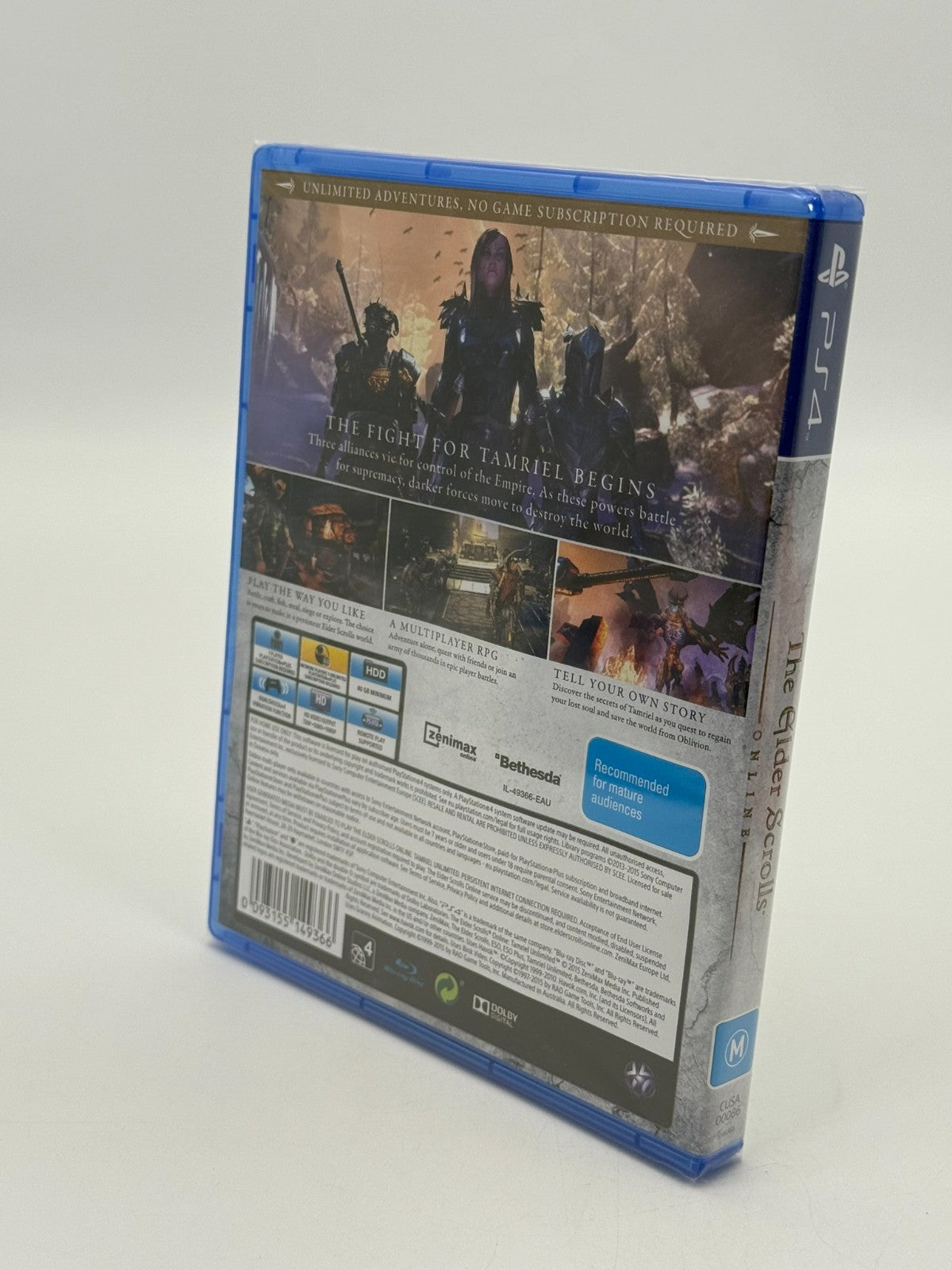 The Elder Scrolls Online Tamriel Edition Sony Playstation 4 Factory Sealed CIB