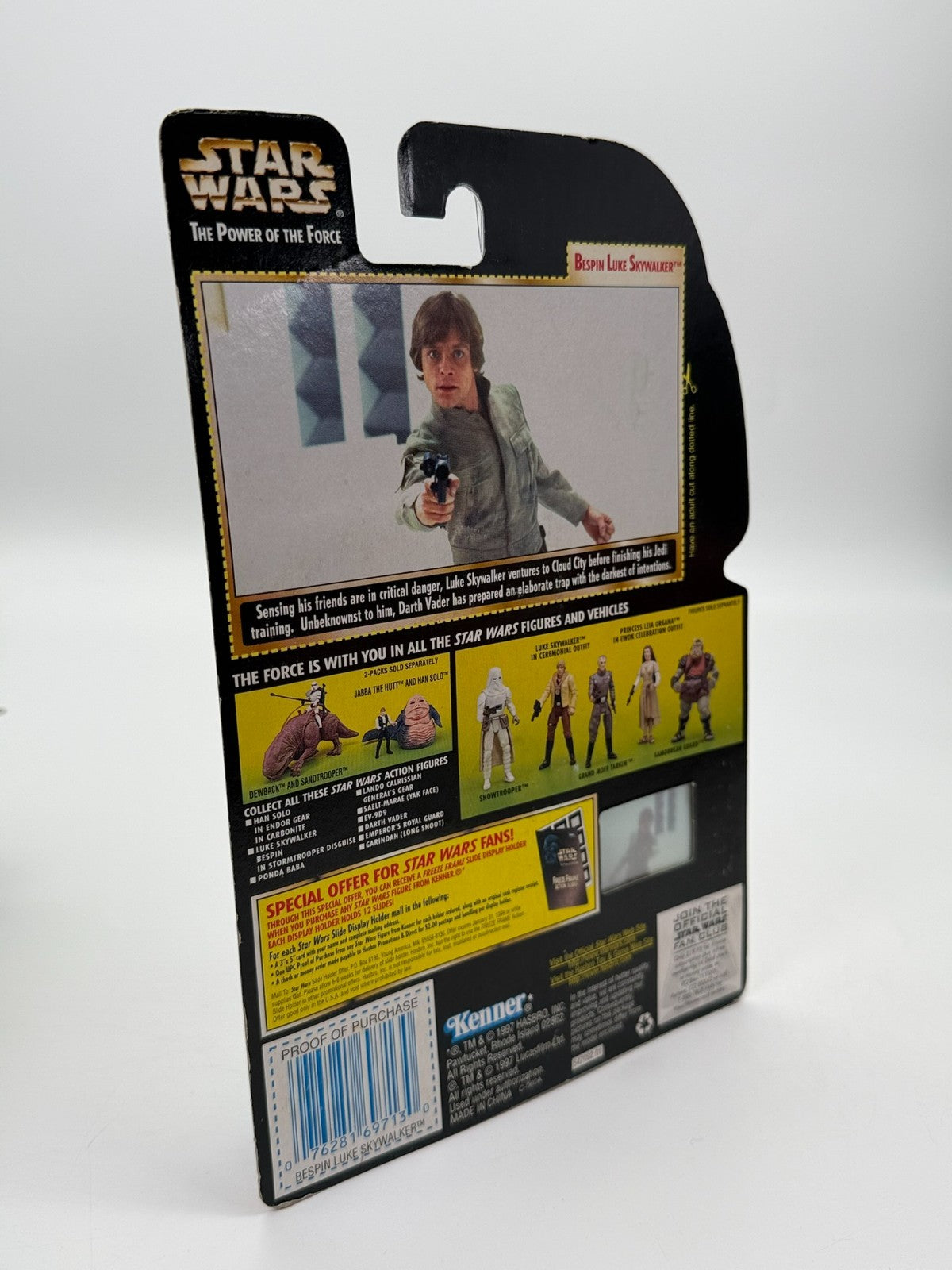 Star Wars Figure The Power Of The Force Bespin Luke Skywalker Kenner New