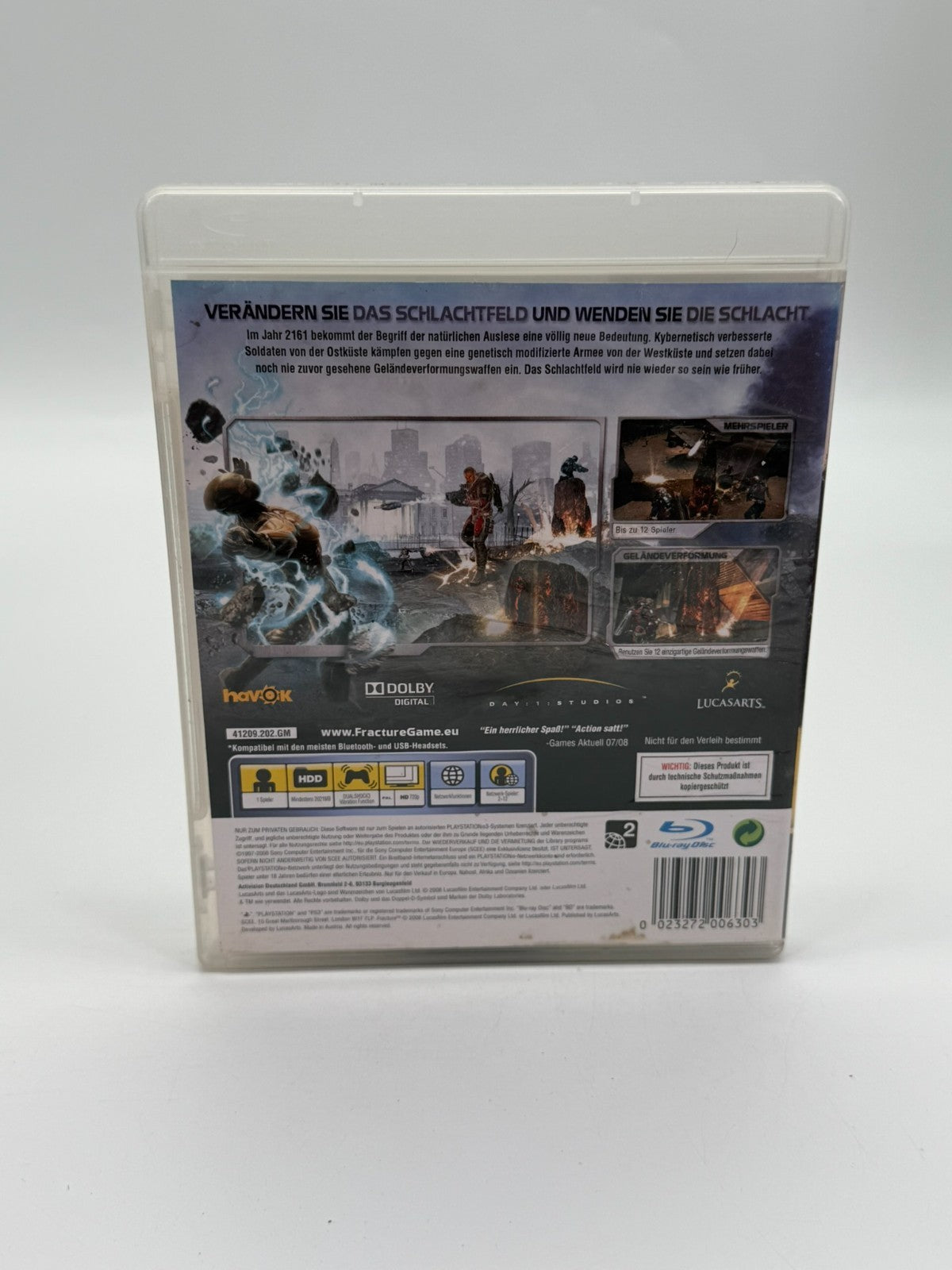 Fracture Sony Playstation 3 guter Zustand CIB OVP