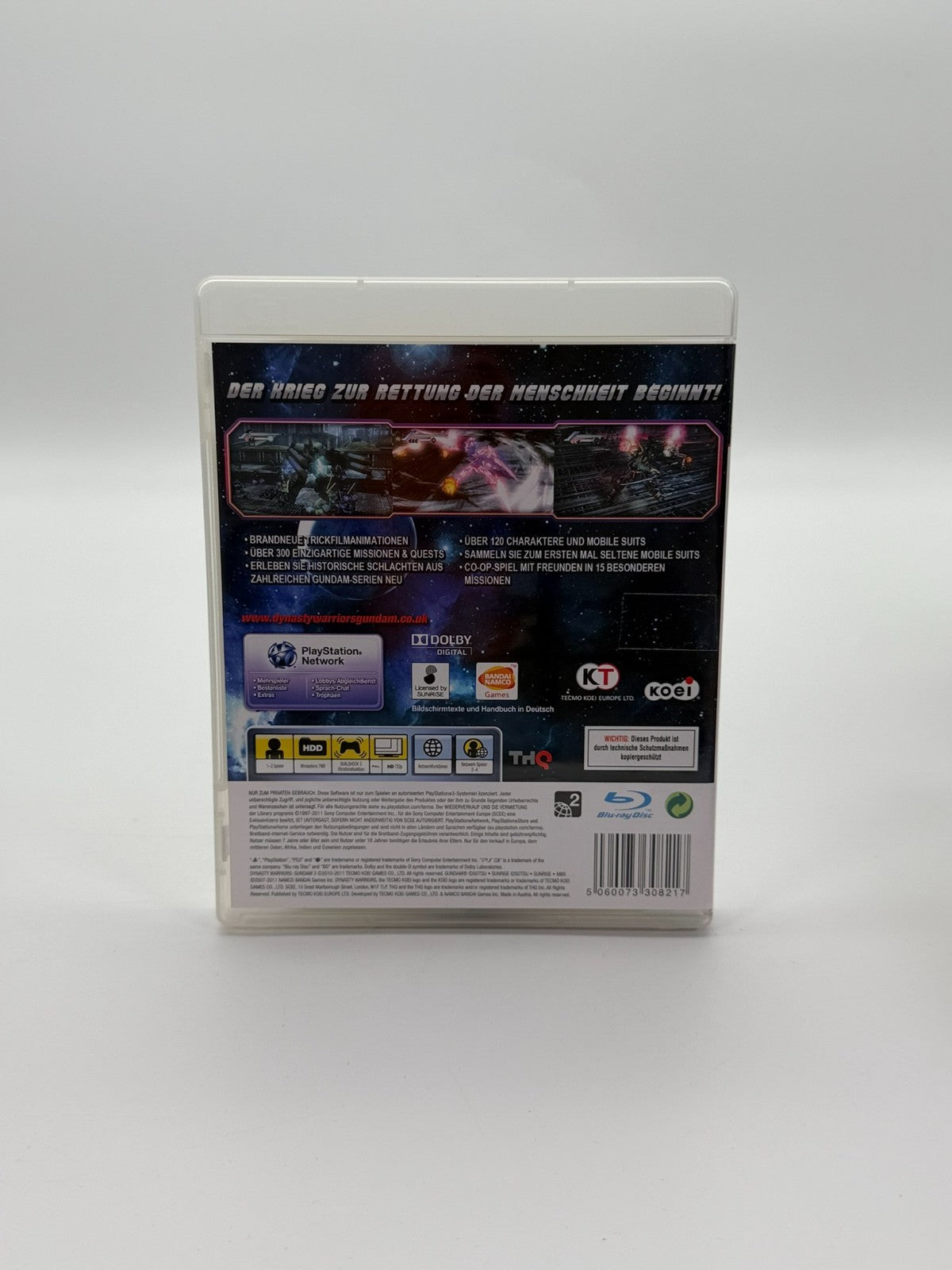 Dynasty Warriors Gundam 3 Sony Playstation 3 Sehr guter Zustand CIB OVP