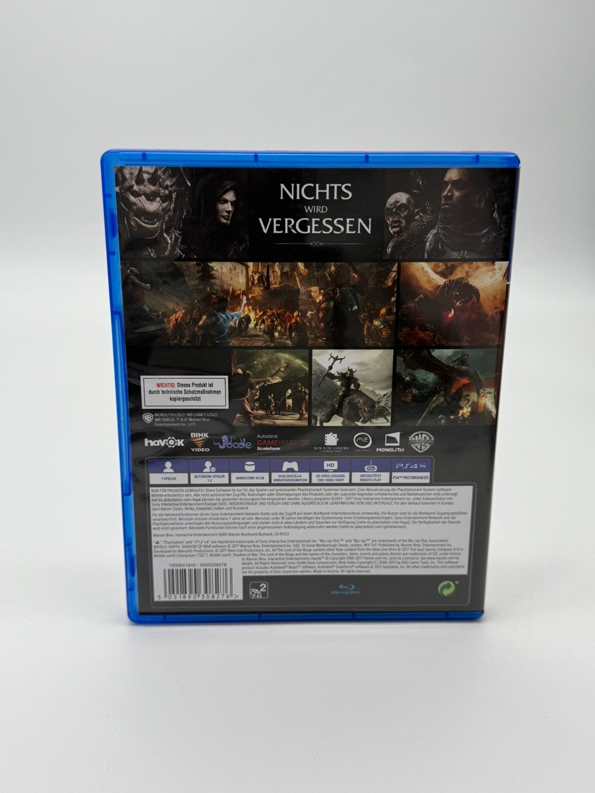 Middle-earth : L'Ombre de la Guerre Sony PlayStation 4 Très bon état CIB OVP