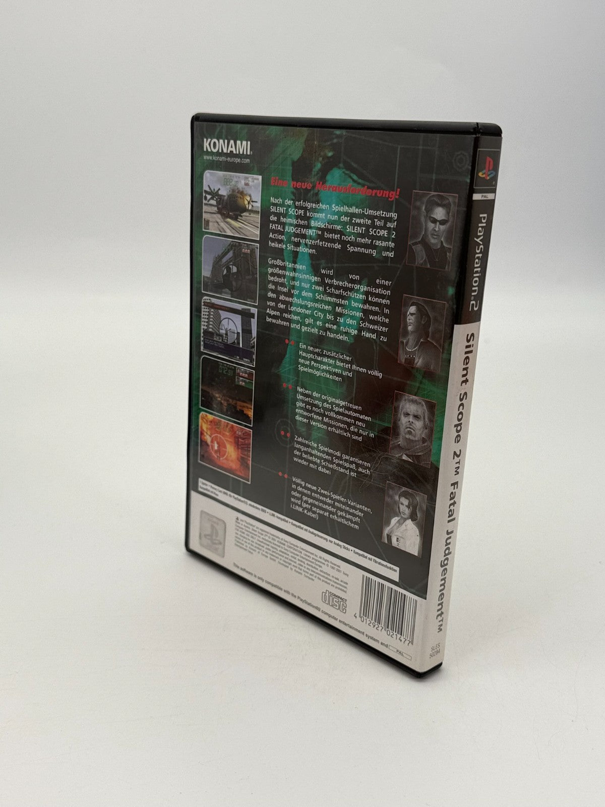 Silent Scope 2 Fatal Judgment Sony PlayStation 2 bon état emballage d'origine