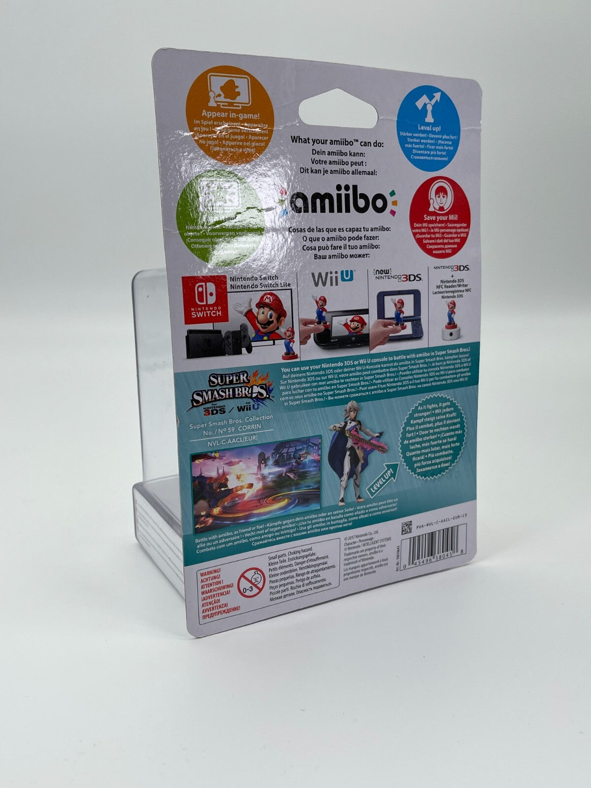 Corrin No. 59 Nintendo Amiibo Collectible Figure 3DS Switch Wii U New Factory Sealed