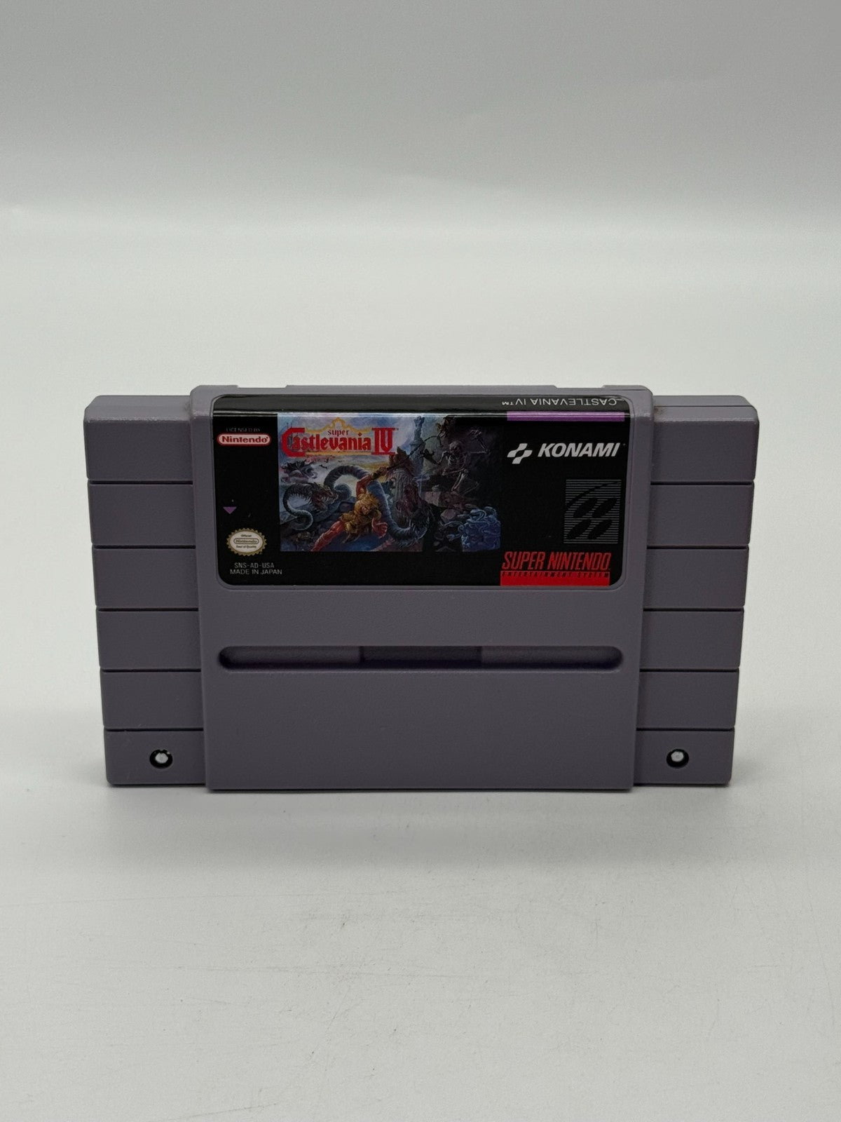 Super Castlevania IV Super Nintendo SNES NTSC-U/C Very Good Manual + Cartridge