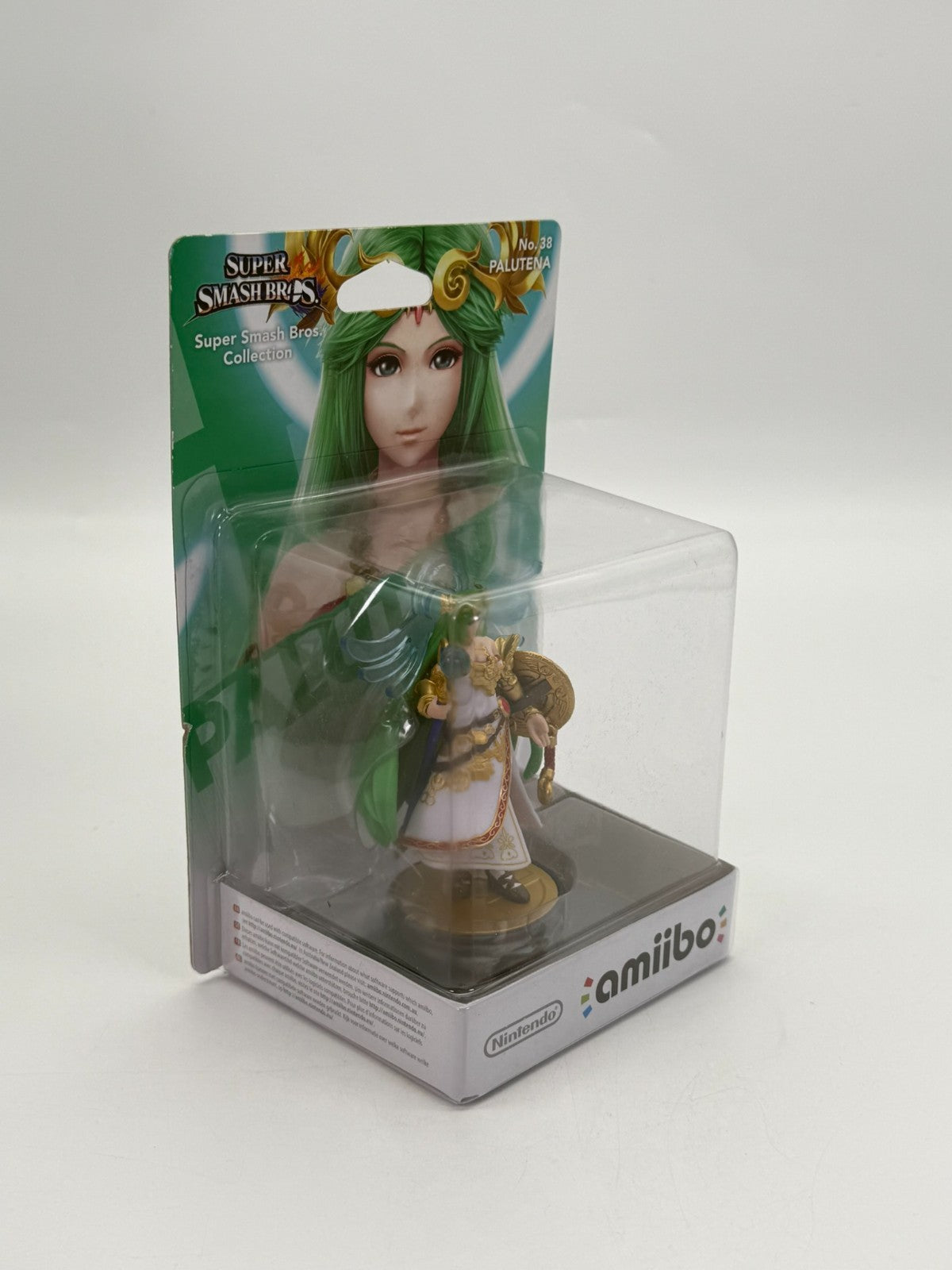 Super Smash Bros. Palutena Nº 38 Amiibo Scellé Neuf Complet en Boîte (CIB) Emballage d'Origine (OVP)