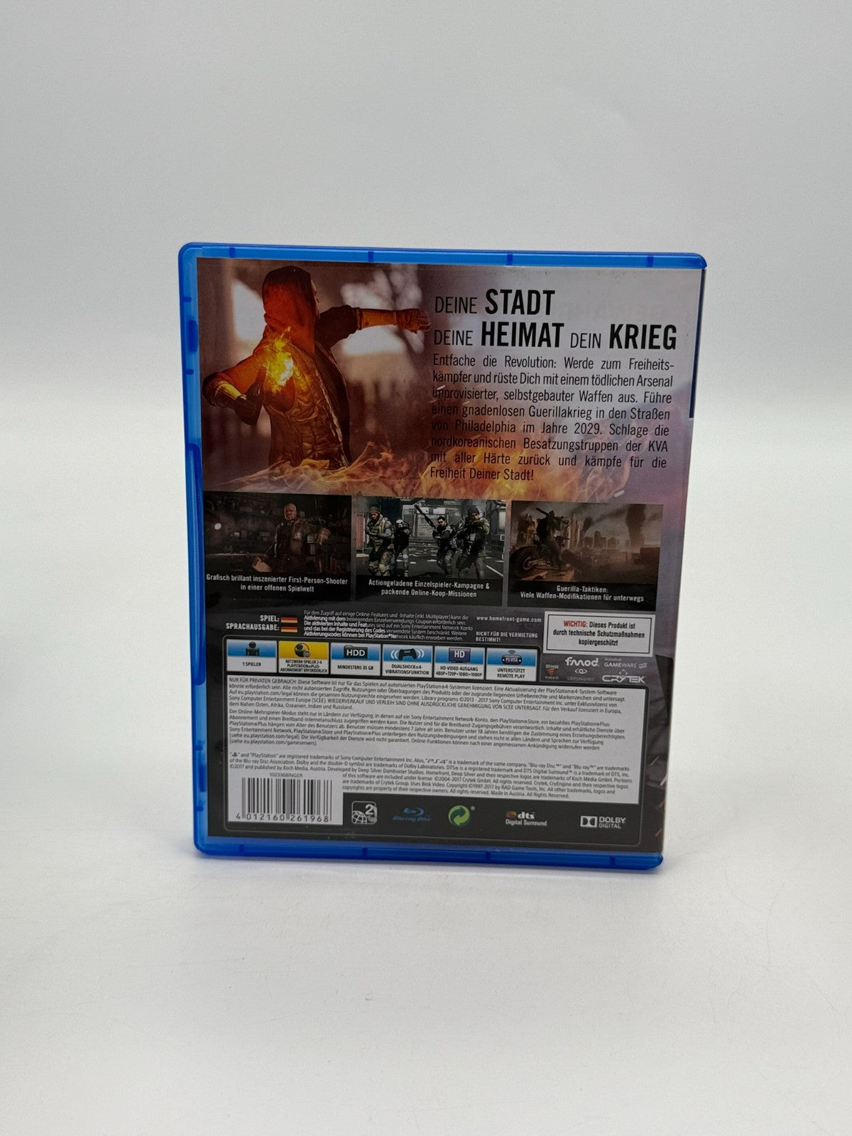 Homefront The Revolution Sony Playstation 4 bon état CIB OVP