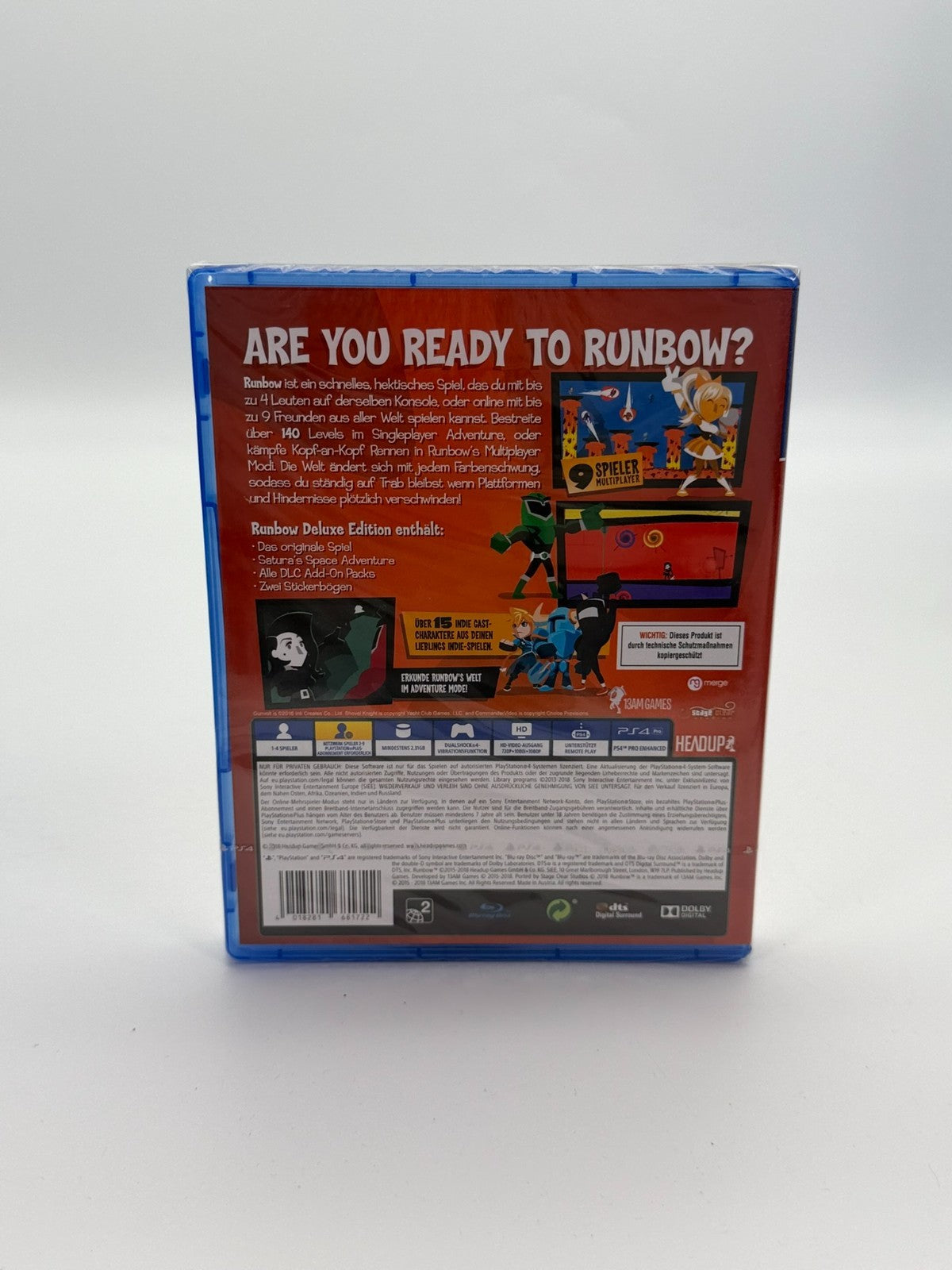 Runbow Deluxe Edition Sony Playstation 4 Factory Sealed New CIB OVP