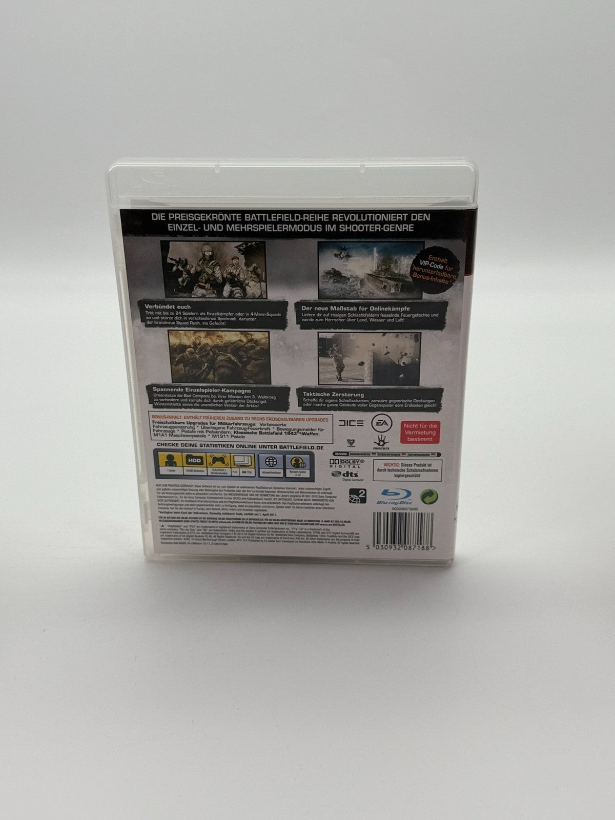 Battlefield Bad Company 2 Sony Playstation 3 guter Zustand CIB OVP