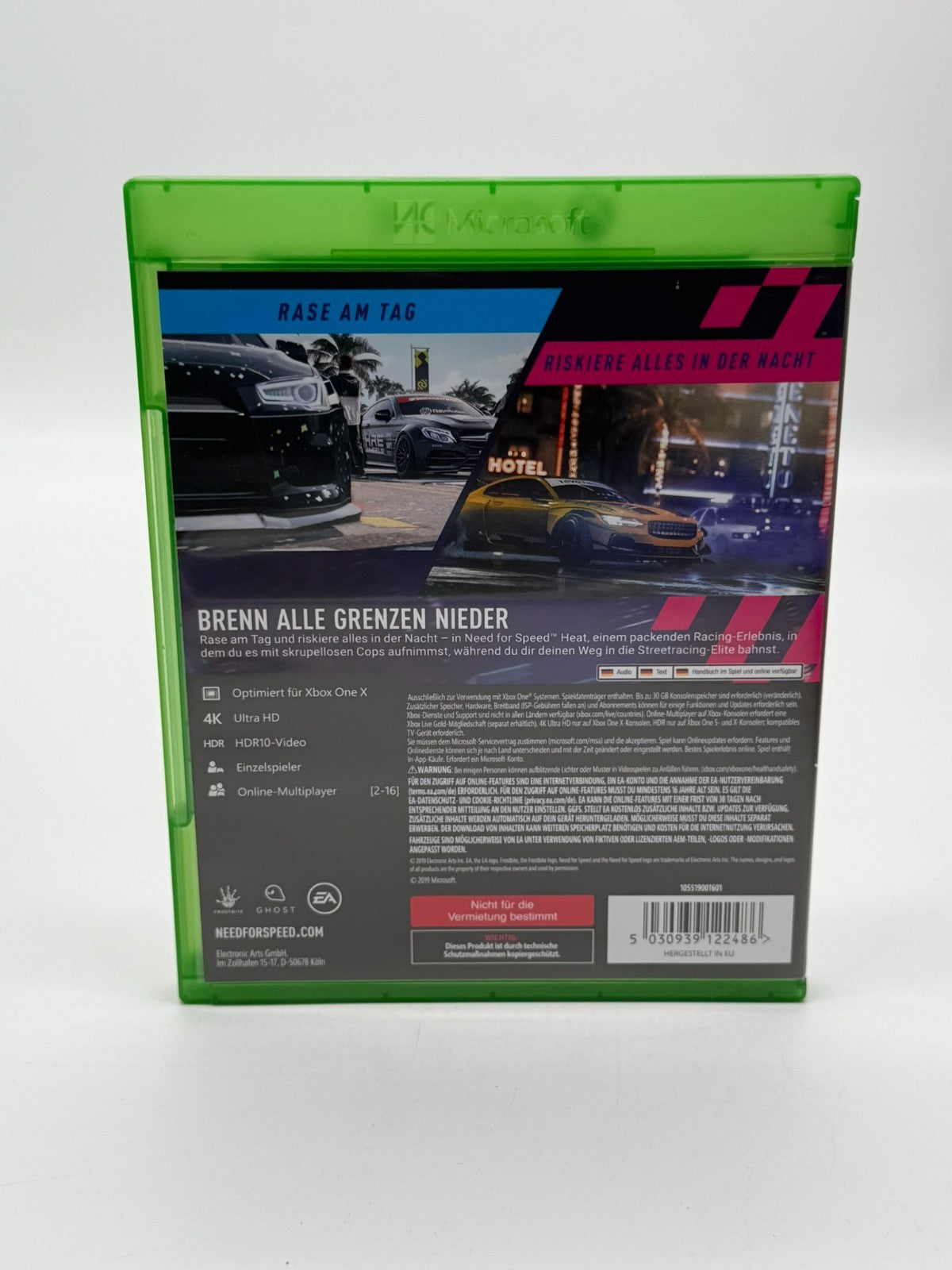 Need For Speed Heat Microsoft Xbox One État neuf complet en boîte d'origine