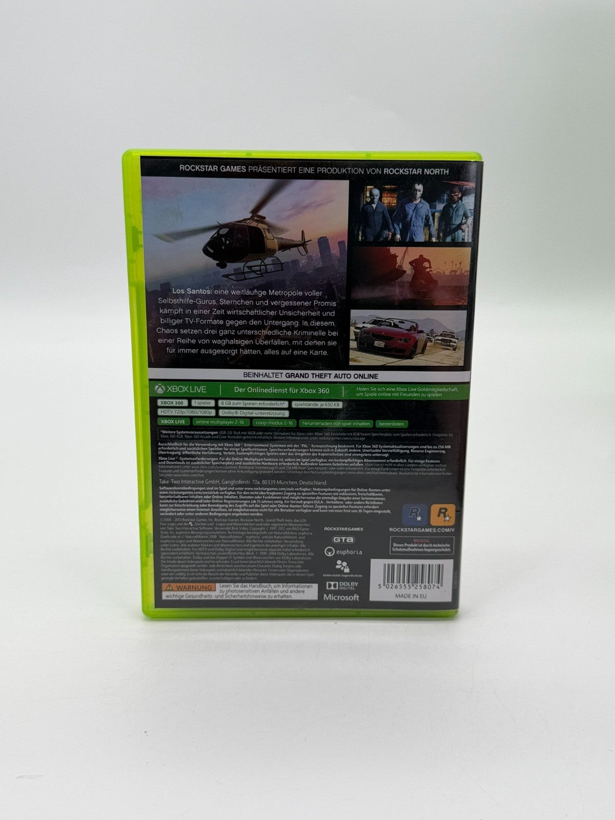 Grand Theft Auto V Microsoft Xbox 360 Good Condition CIB OVP