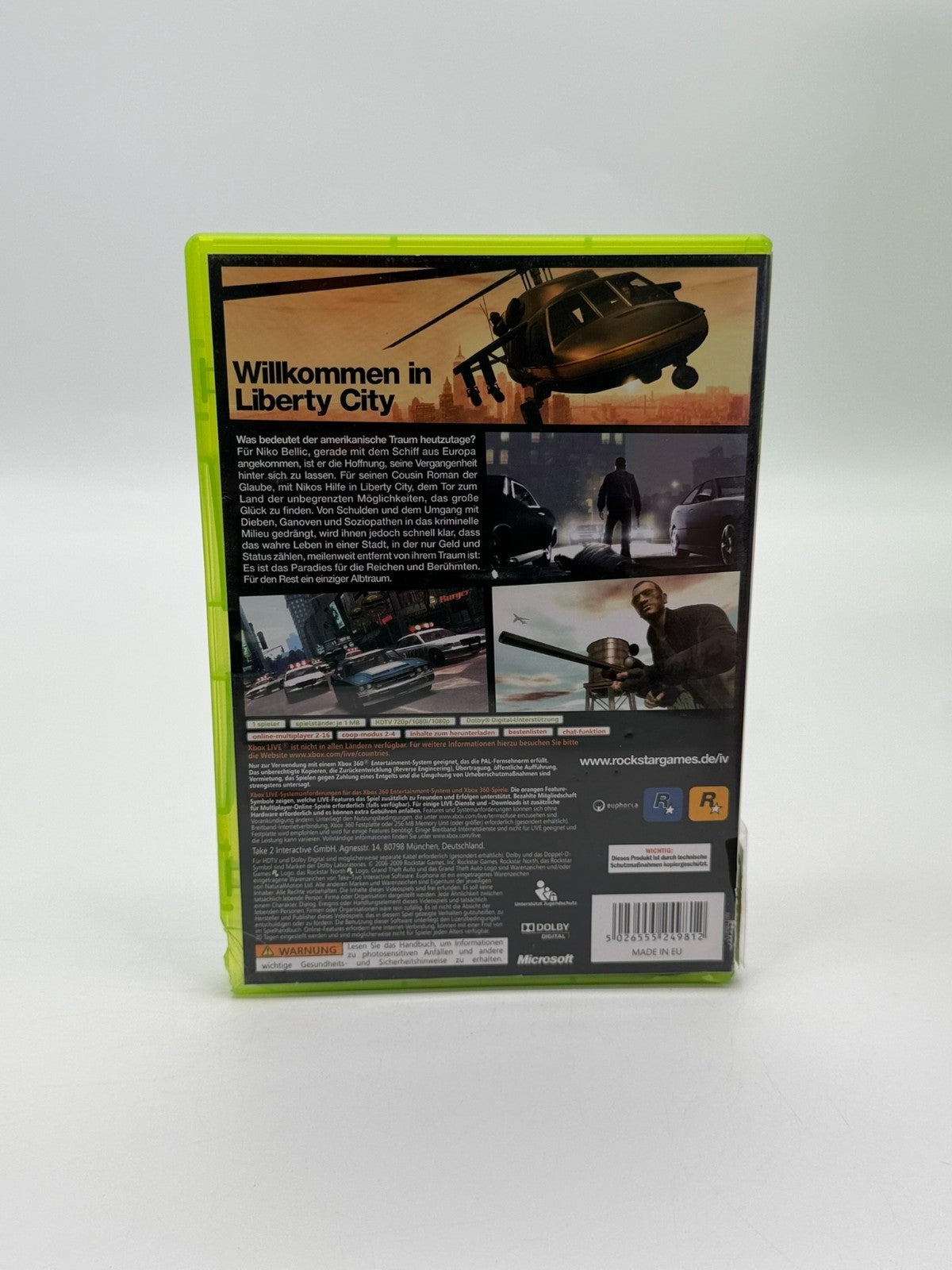 Grand Theft Auto IV Microsoft XBox 360 Classics Acceptable Condition CIB OVP
