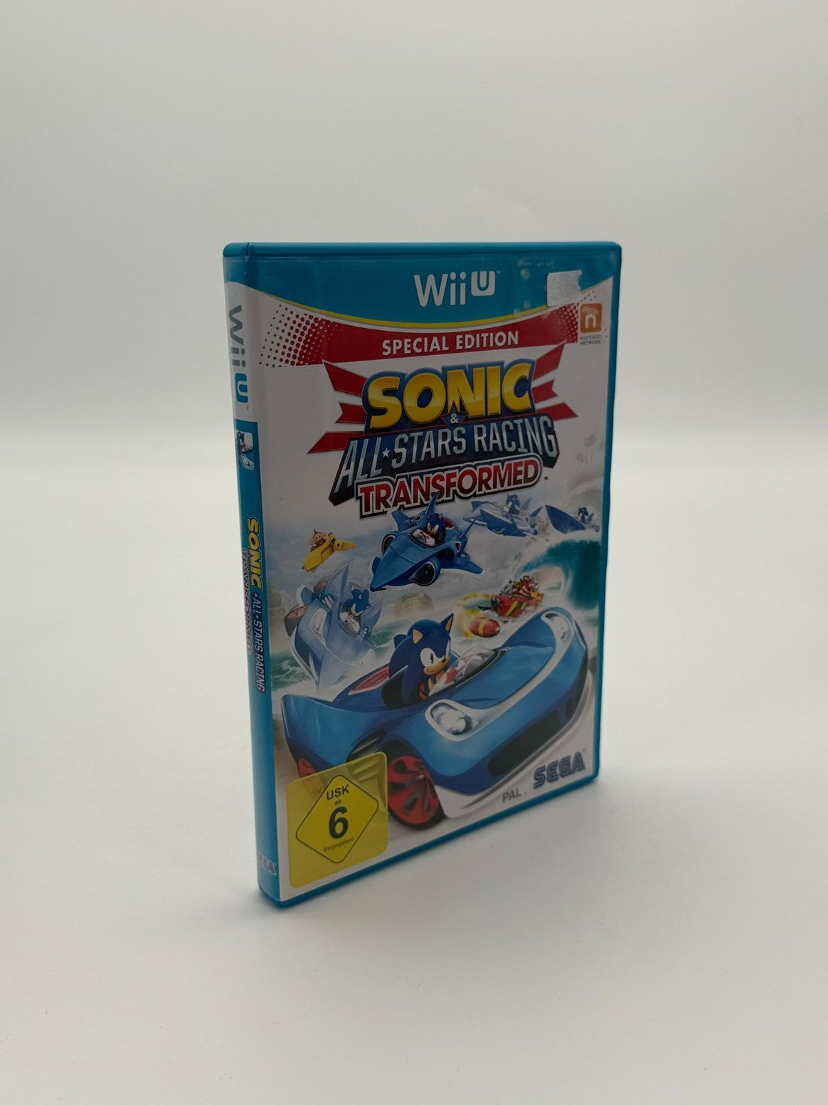 Sonic All Star Racing Transformed Nintendo Wii U guter Zustand CIB OVP