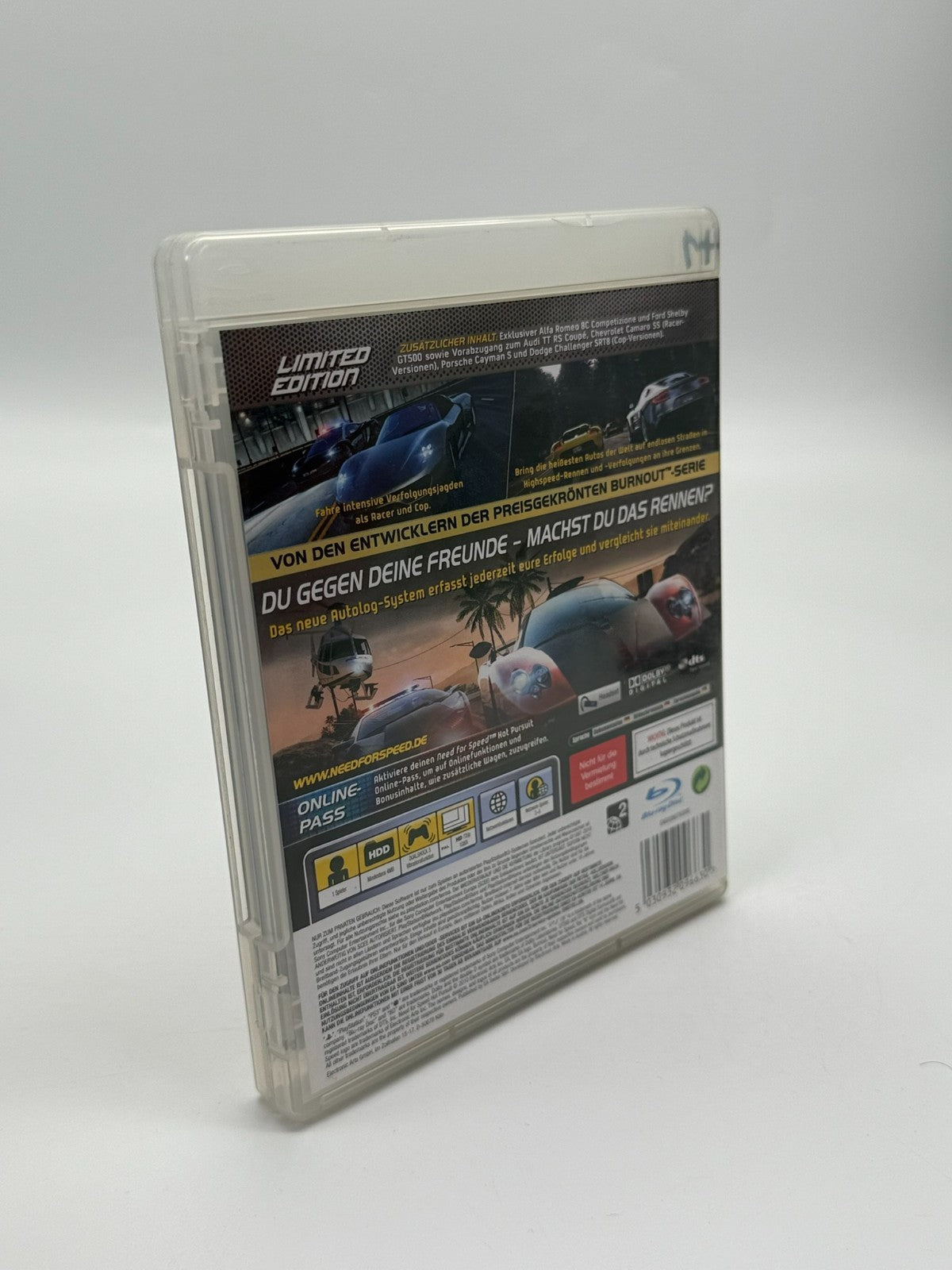 Need For Speed Hot Pursuit Limited Edition Sony Playstation 3 gut CIB OVP