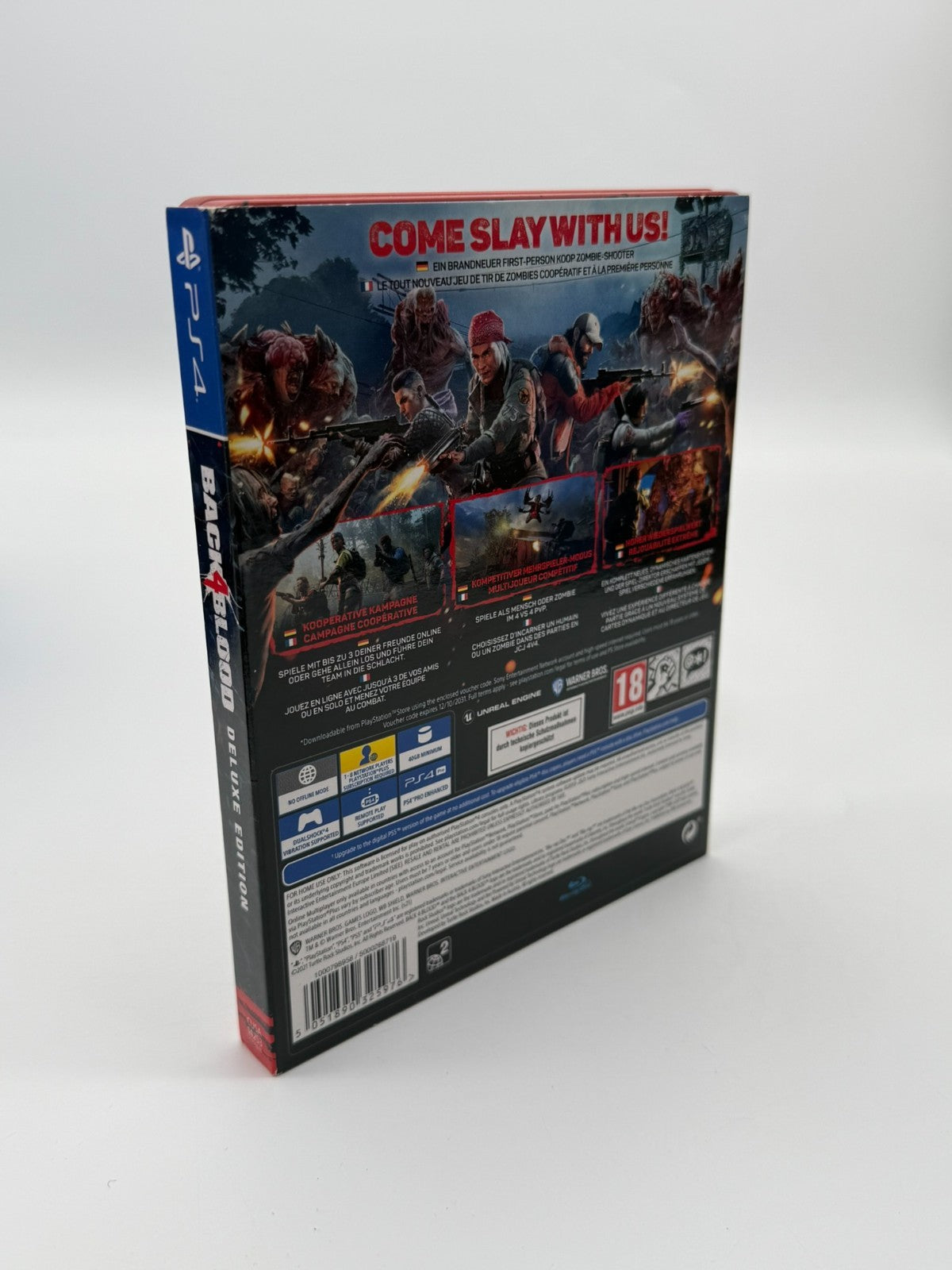 Back 4 Blood Deluxe Edition Steelbook Sony Playstation 4 Very good condition