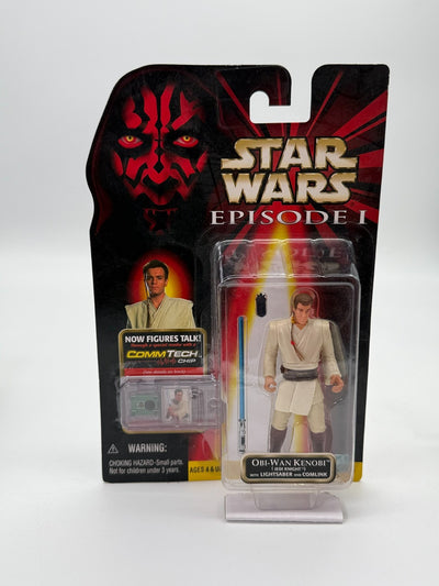 Star Wars Épisode 1 Obi-Wan Kenobi avec sabre laser et comlink Neuf Non ouvert