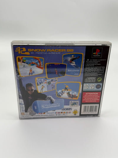 Snow Racer 98 Sony Playstation 1 bon état CIB boîte d'origine