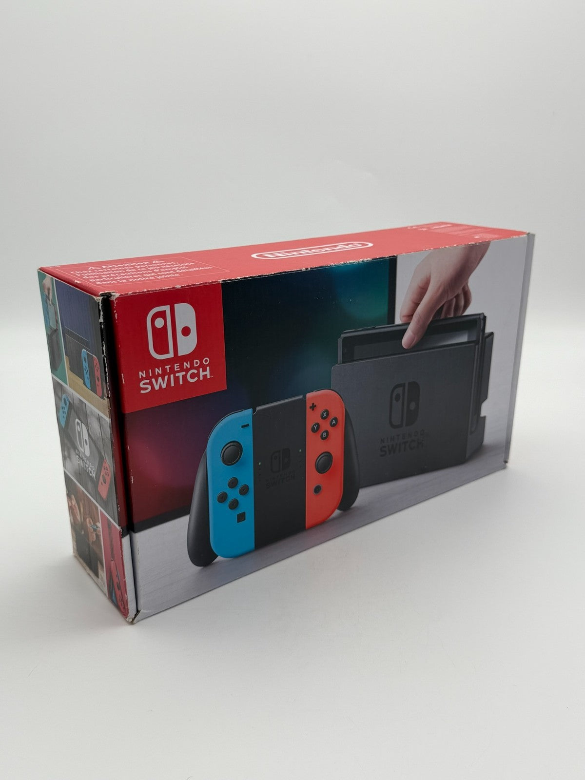 Nintendo Switch V1 Konsole Grün Rot guter Zustand mit Originalverpackung