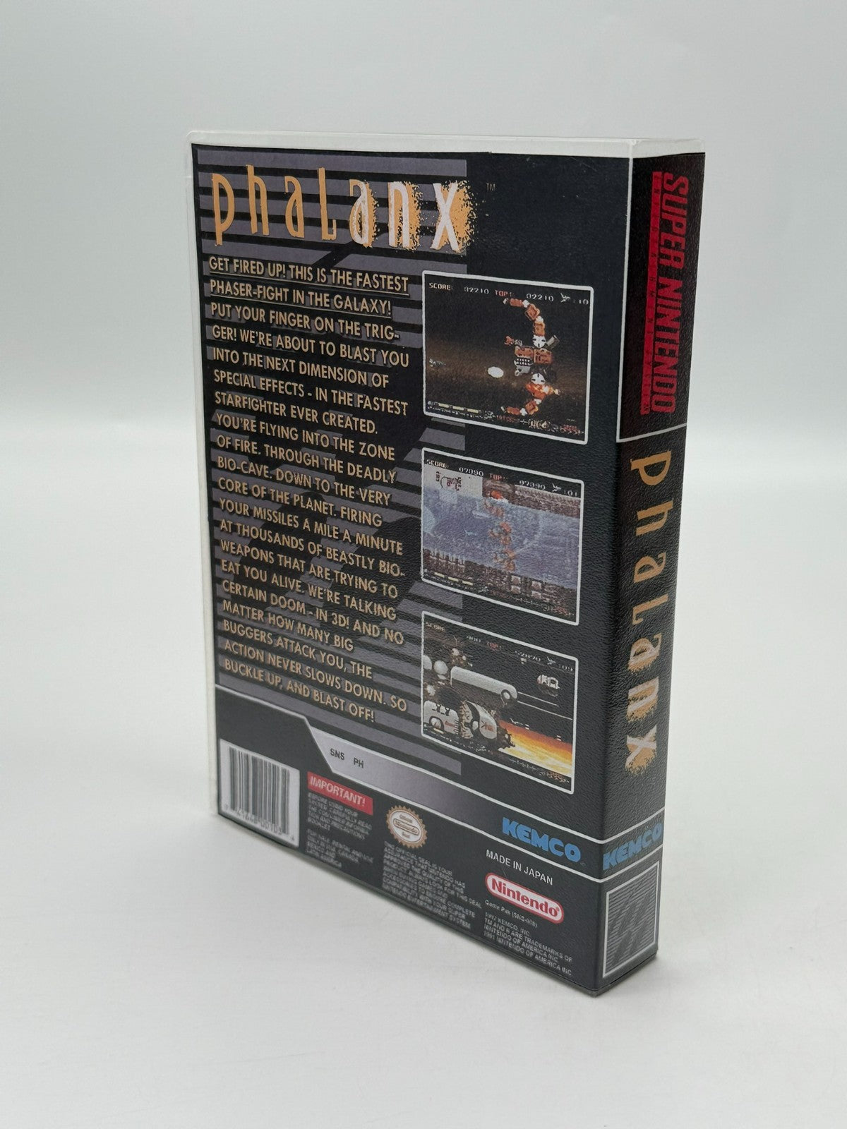 Phalanx Super Nintendo SNES NTSC-U/C guter Zustand Modul + Anleitung