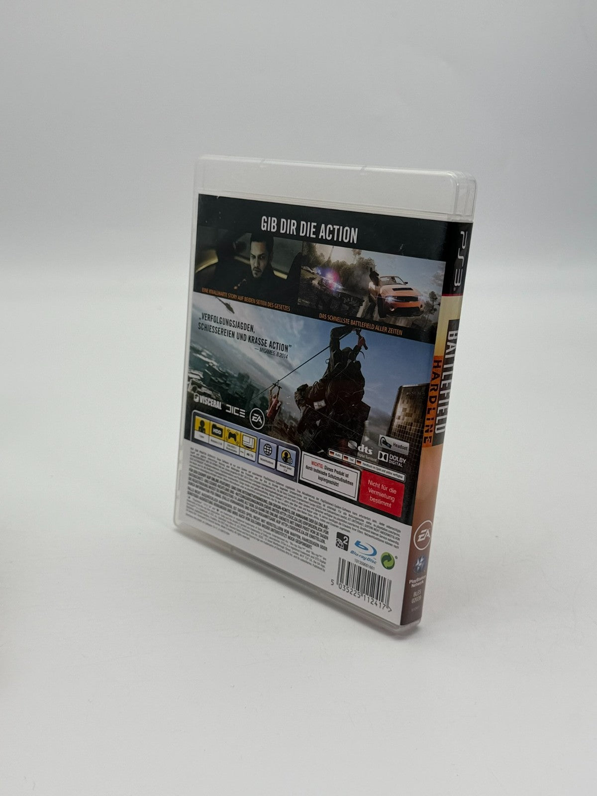 Battlefield Hardline Sony Playstation 3 Very Good Condition CIB OVP