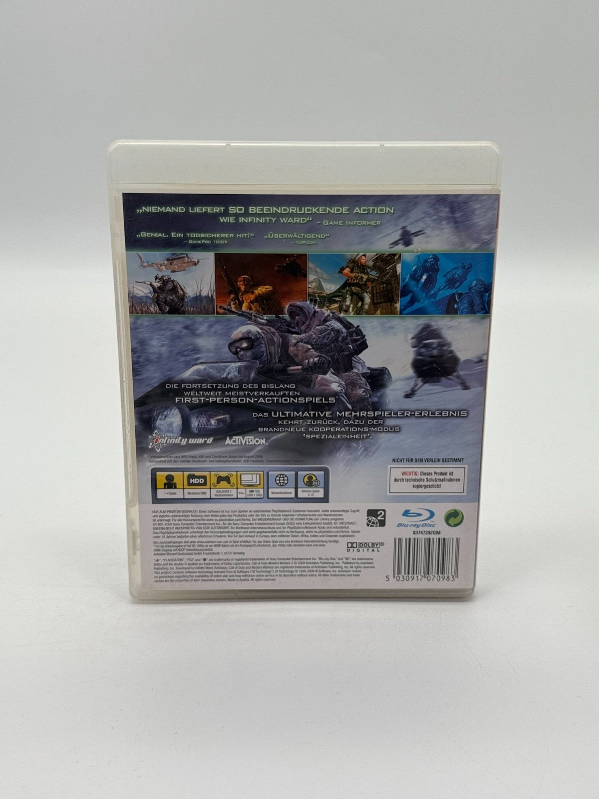 Call Of Duty Modern Warfare 2 Sony Playstation 3 Sehr guter Zustand CIB OVP