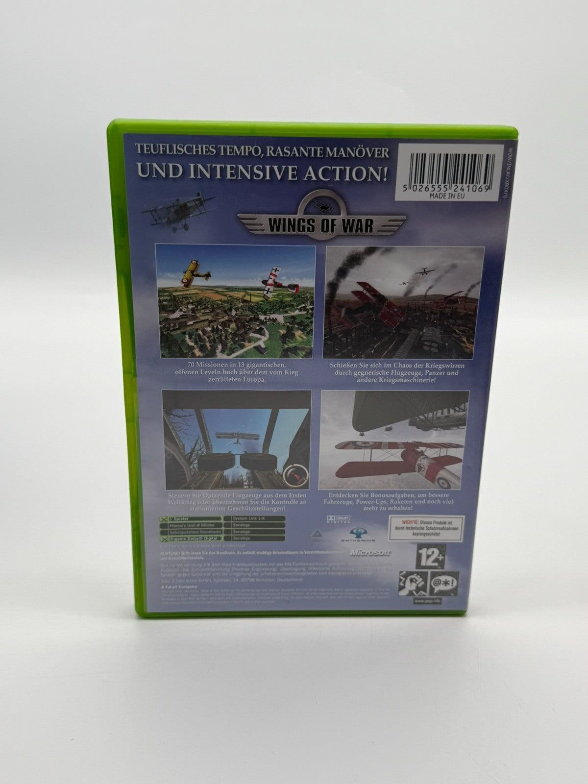 Wings Of War Microsoft XBox Classic bon état CIB OVP